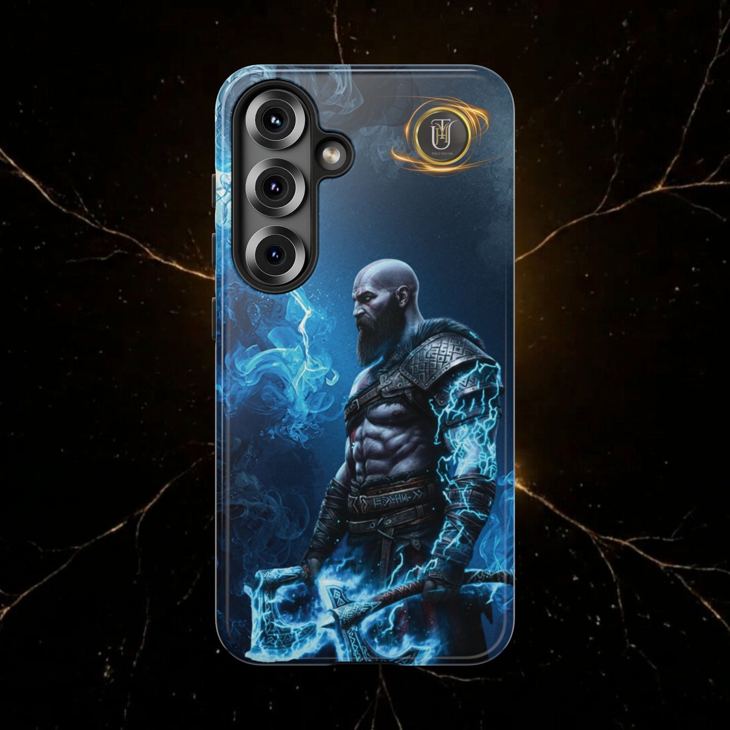 Norse Warrior Phone Case — Viking Shield & Helmet Tough Cover