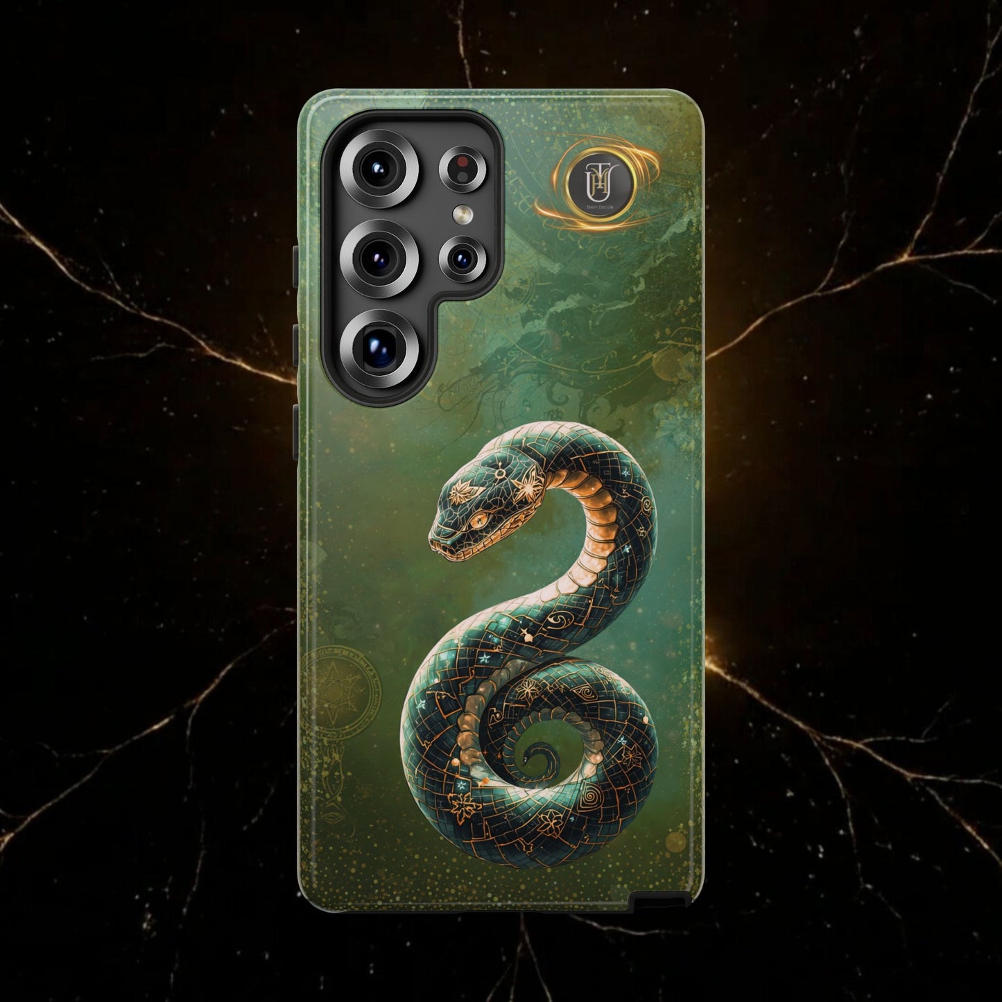 Lunar Snake Phone Case — Eternity Serpent Design