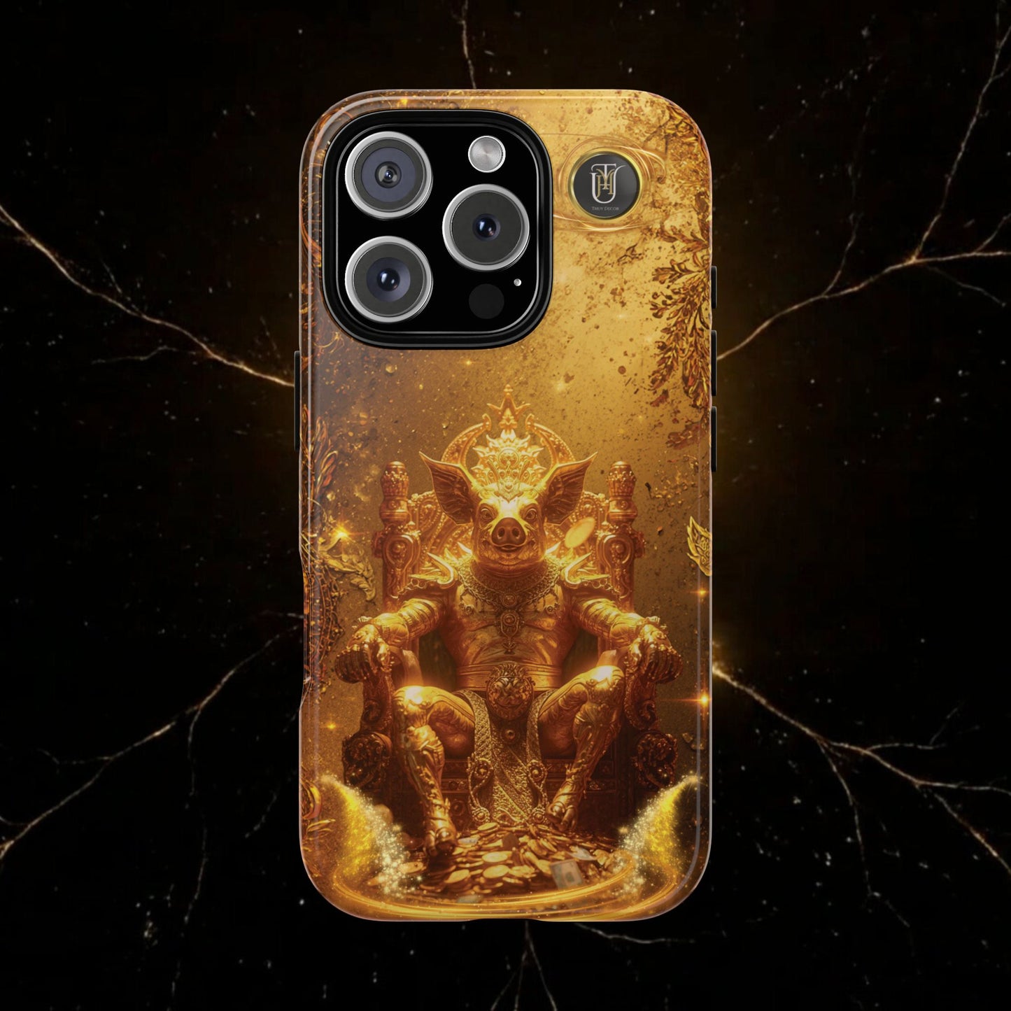Lunar Pig Zodiac Phone Case — Fortune Totem for Wealth & Protection