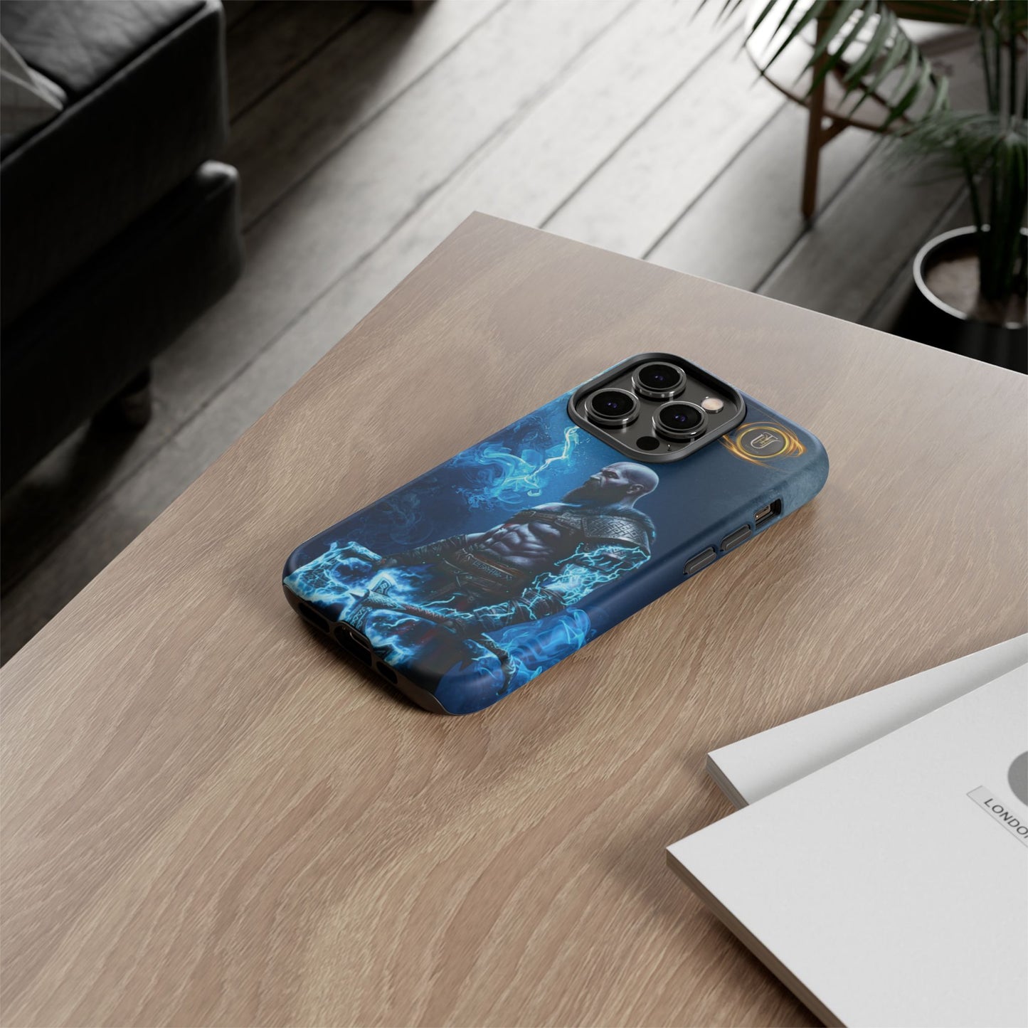 Norse Warrior Phone Case — Viking Shield & Helmet Tough Cover