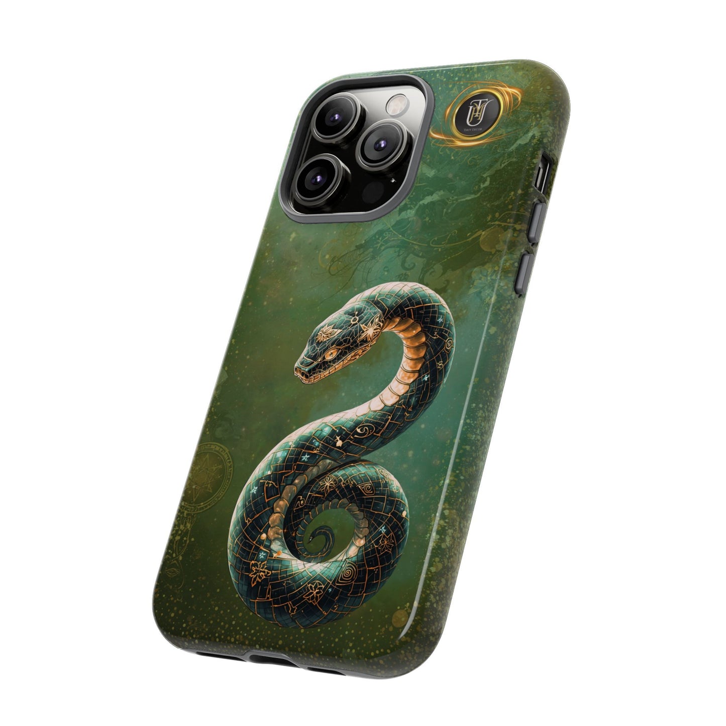 Lunar Snake Phone Case — Eternity Serpent Design