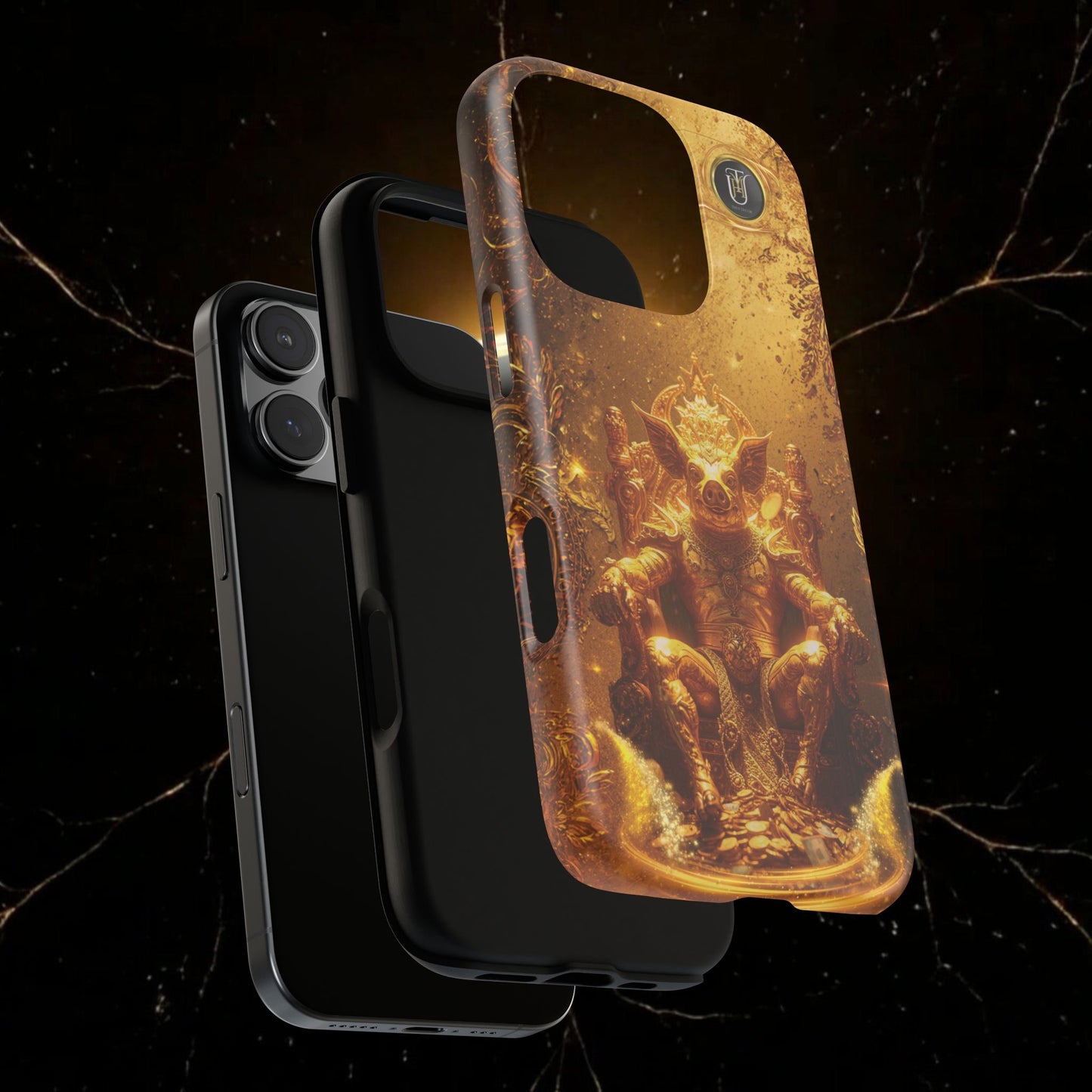 Lunar Pig Zodiac Phone Case — Fortune Totem for Wealth & Protection