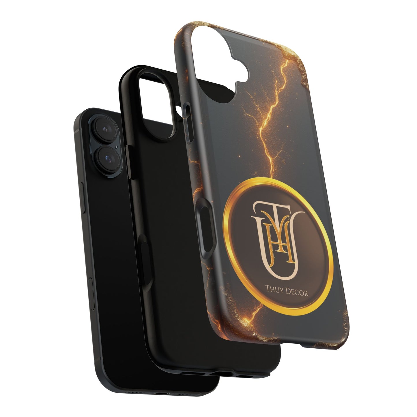 Black & Gold Luxurious Thuy Decor Brand Cover Phone Case