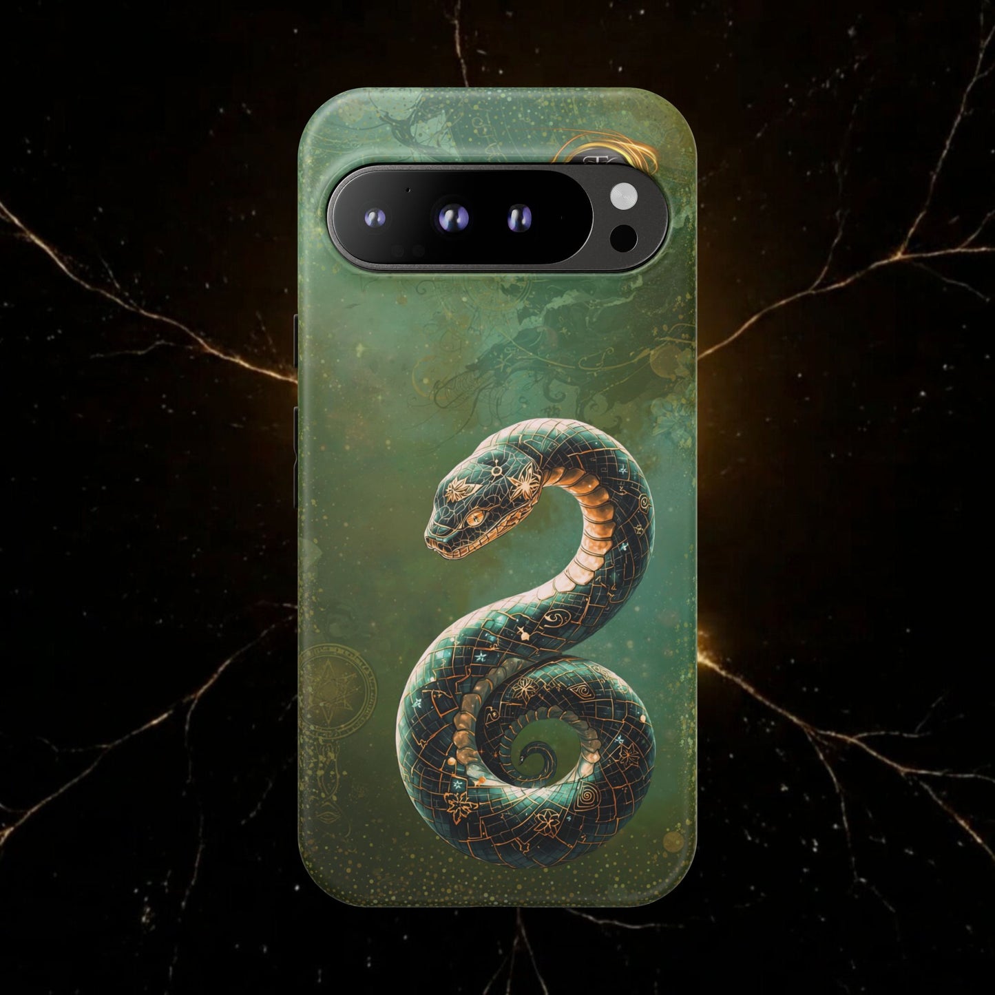 Lunar Snake Phone Case — Eternity Serpent Design