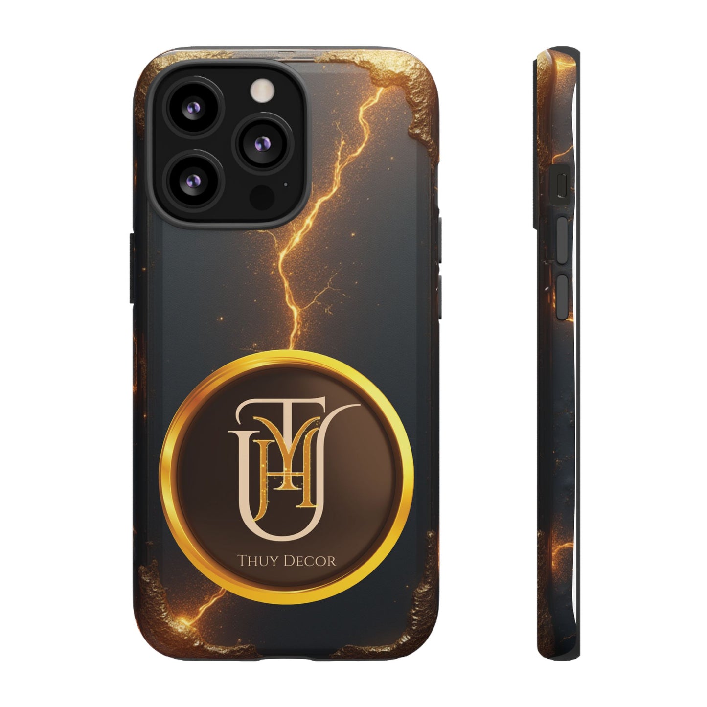 Black & Gold Luxurious Thuy Decor Brand Cover Phone Case