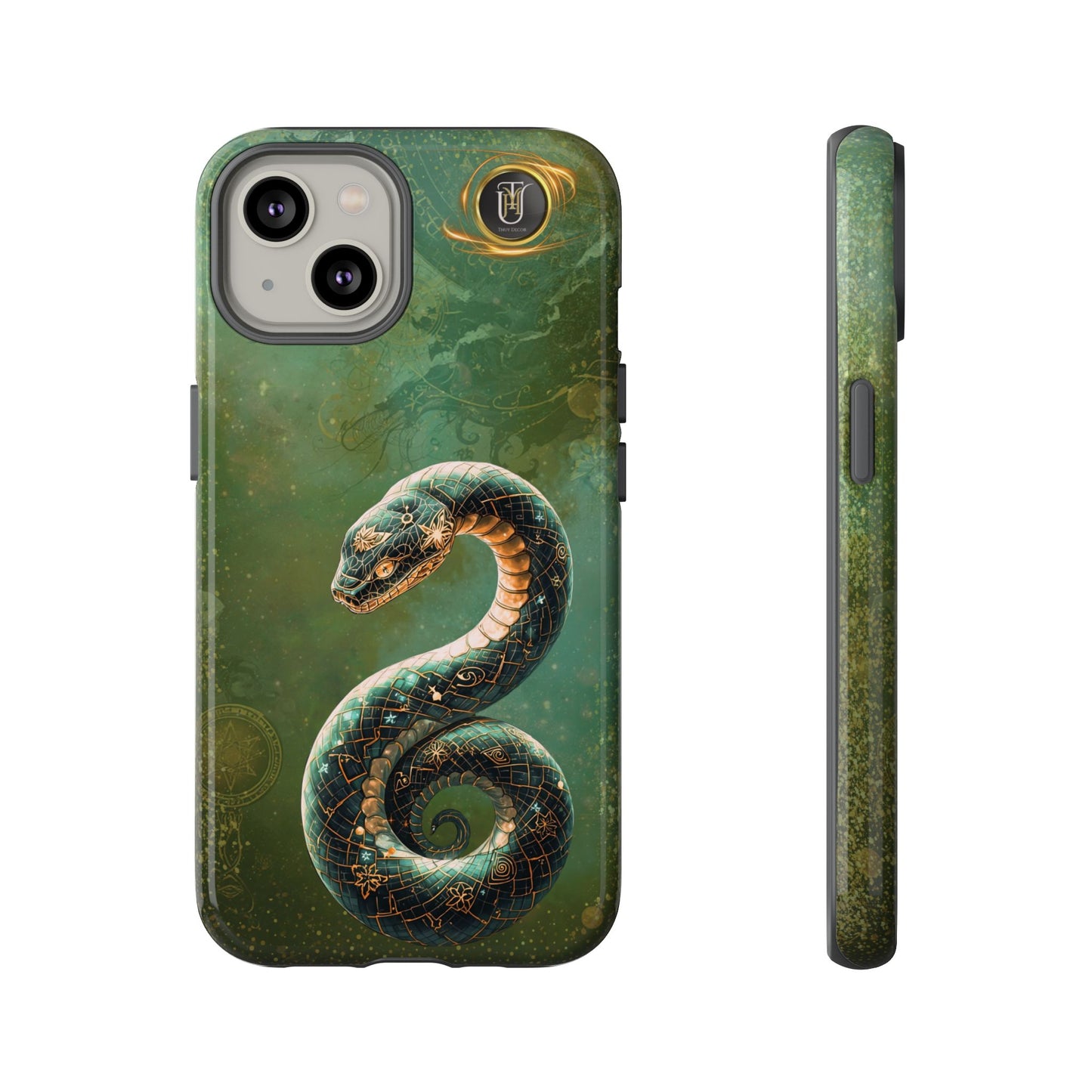 Lunar Snake Phone Case — Eternity Serpent Design