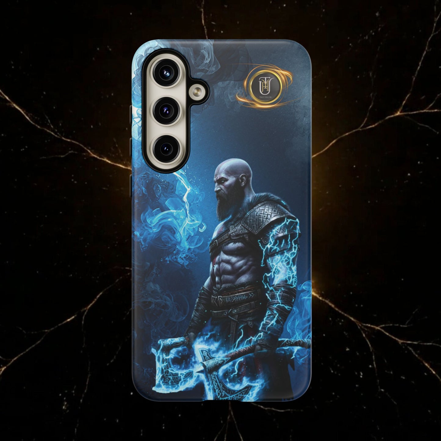 Norse Warrior Phone Case — Viking Shield & Helmet Tough Cover