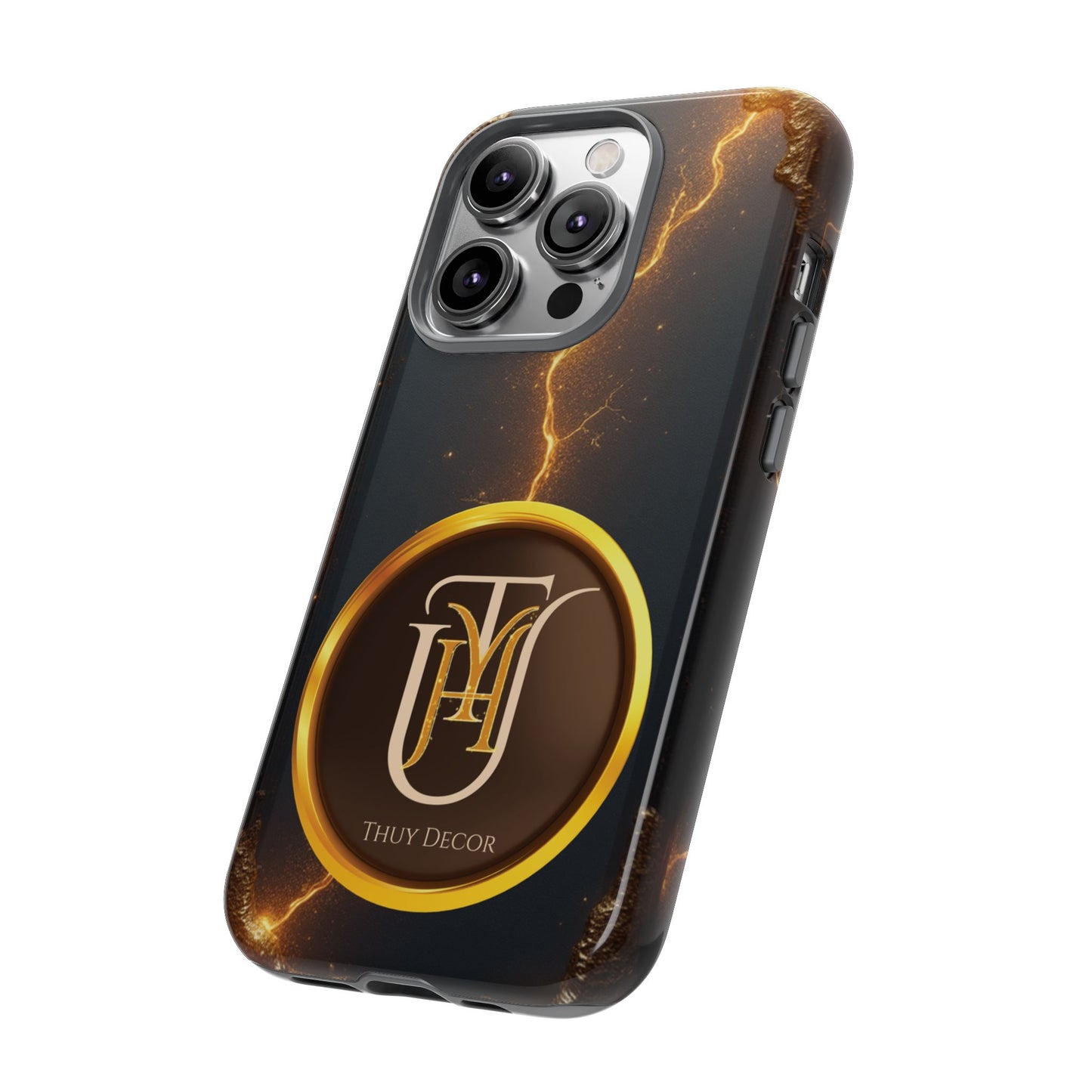 Black & Gold Luxurious Thuy Decor Brand Cover Phone Case