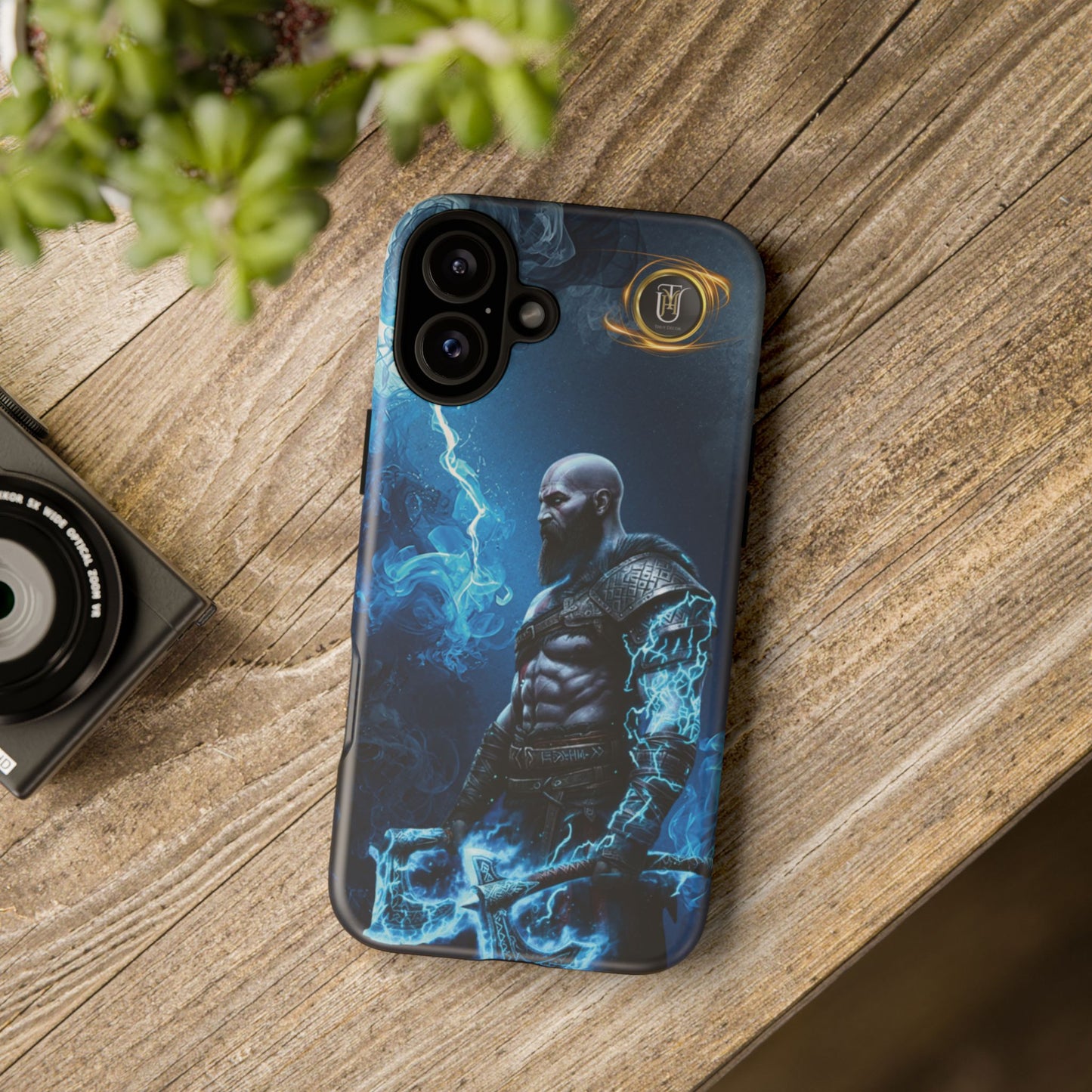 Norse Warrior Phone Case — Viking Shield & Helmet Tough Cover