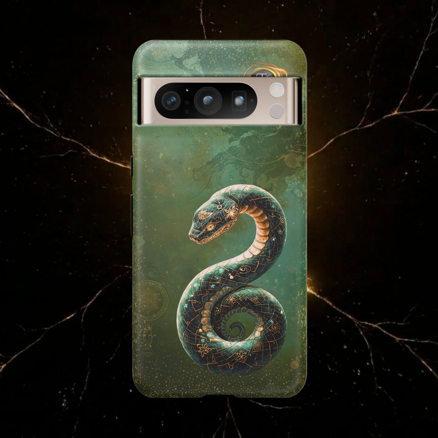 Lunar Snake Phone Case — Eternity Serpent Design