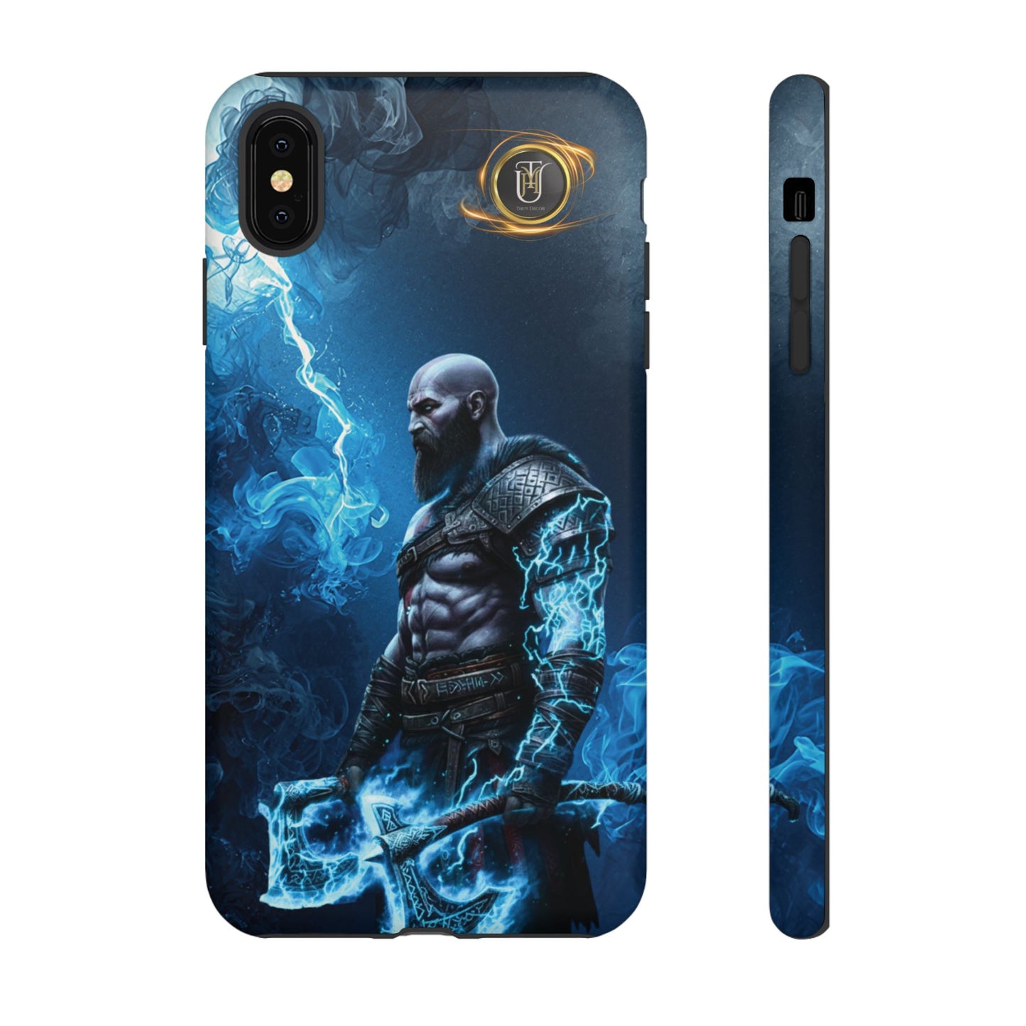 Norse Warrior Phone Case — Viking Shield & Helmet Tough Cover