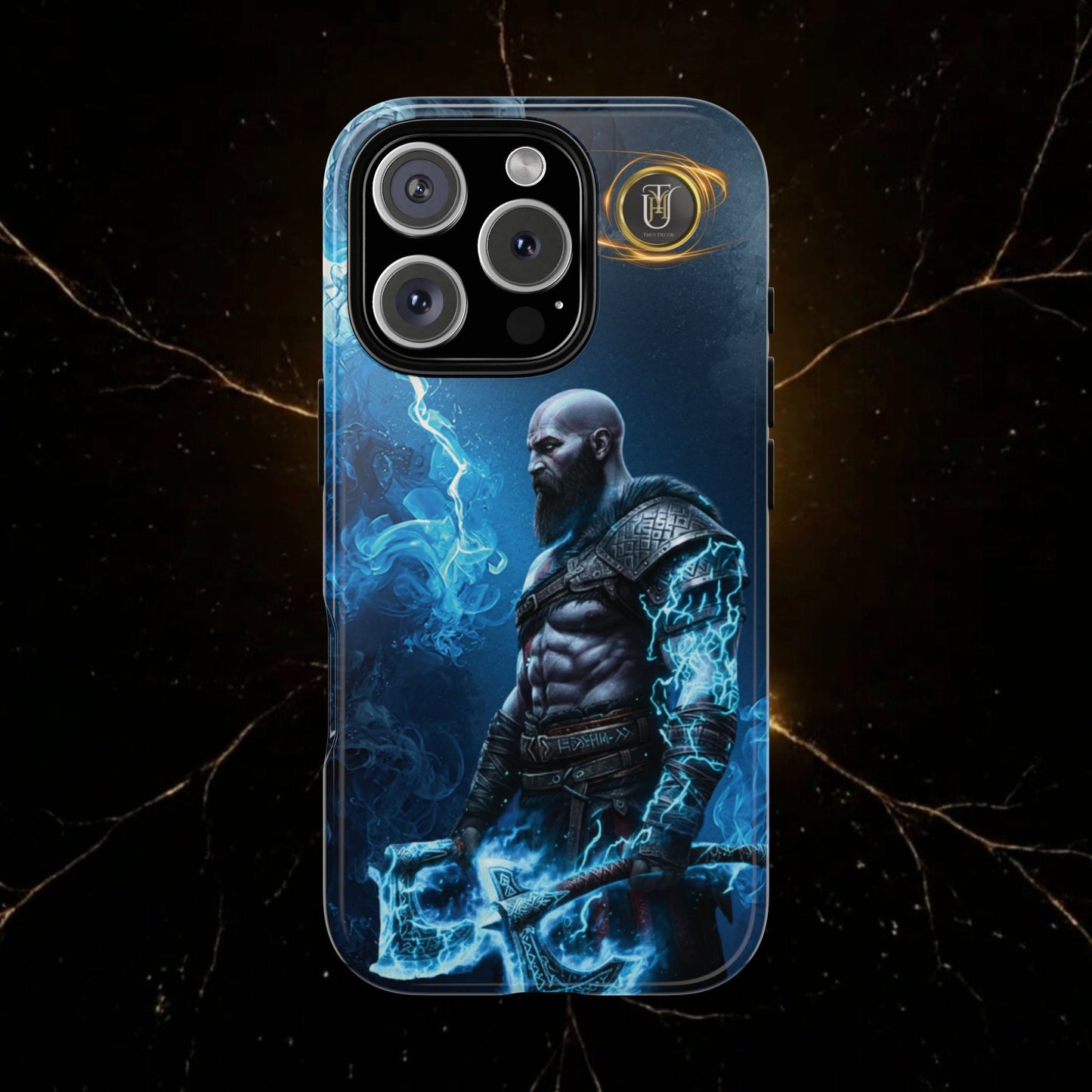 Norse Warrior Phone Case — Viking Shield & Helmet Tough Cover
