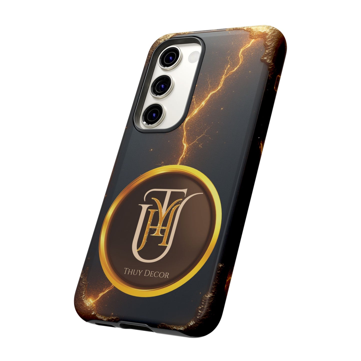 Black & Gold Luxurious Thuy Decor Brand Cover Phone Case
