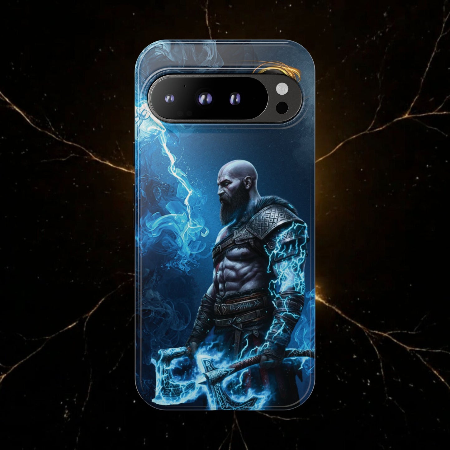 Norse Warrior Phone Case — Viking Shield & Helmet Tough Cover