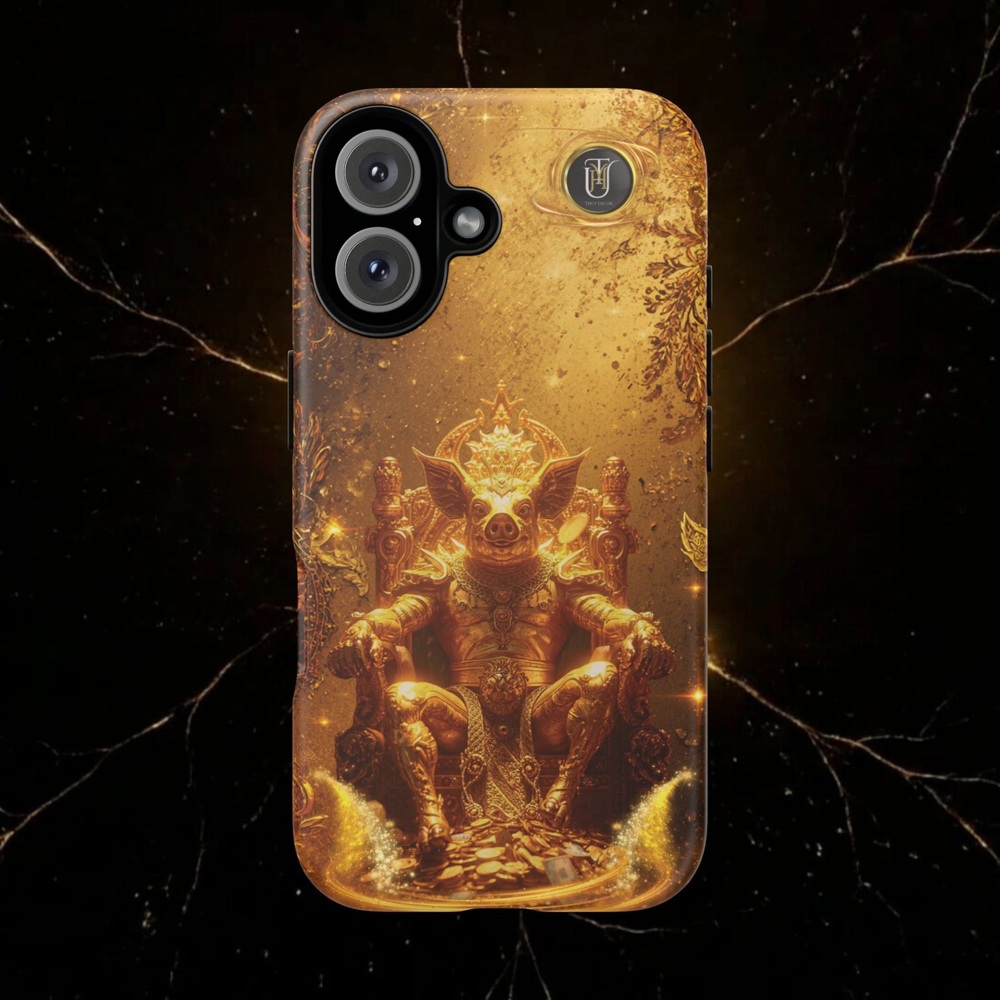 Lunar Pig Zodiac Phone Case — Fortune Totem for Wealth & Protection