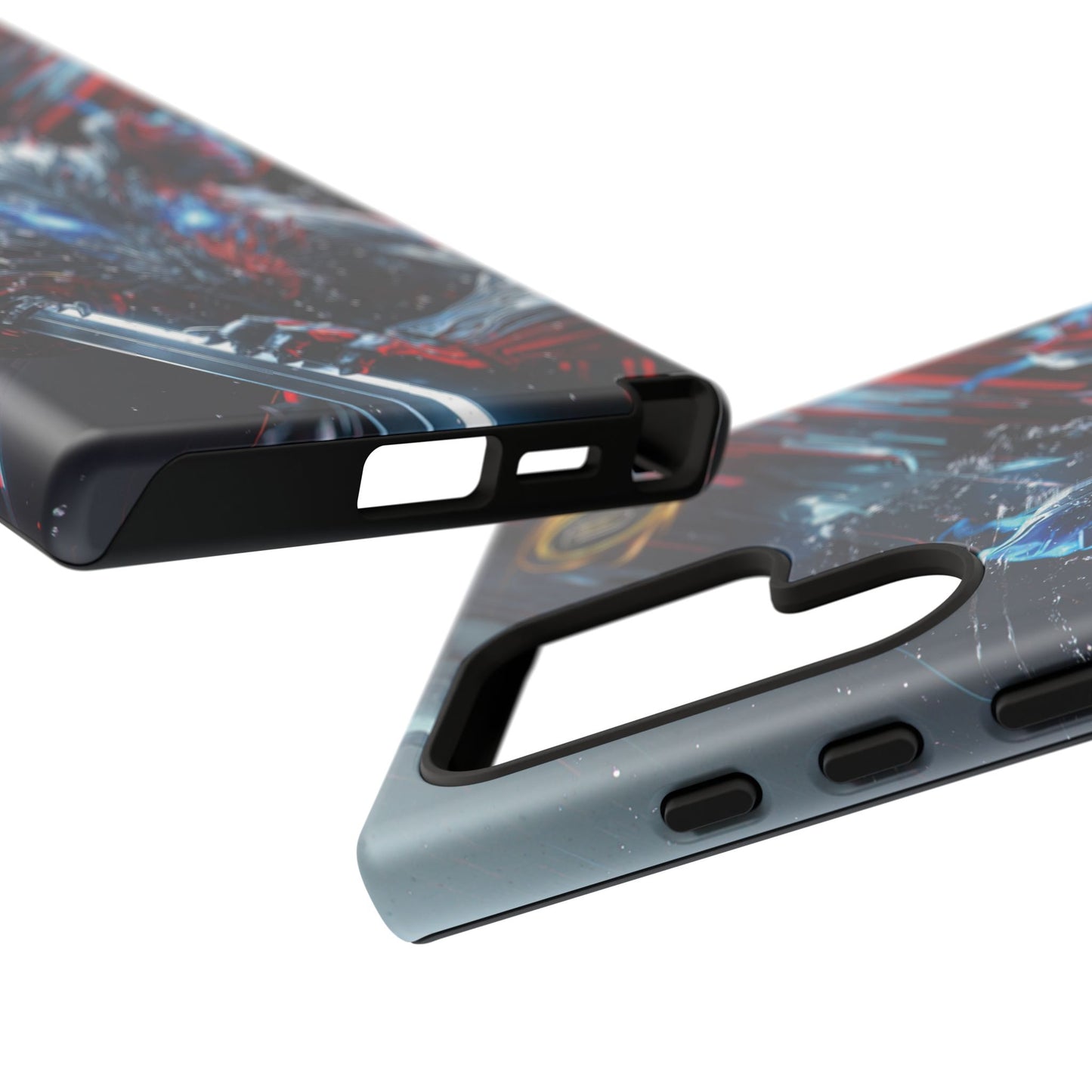 Lunar Metal Rat Samurai Phone Case — Warrior Rodent Armor Design
