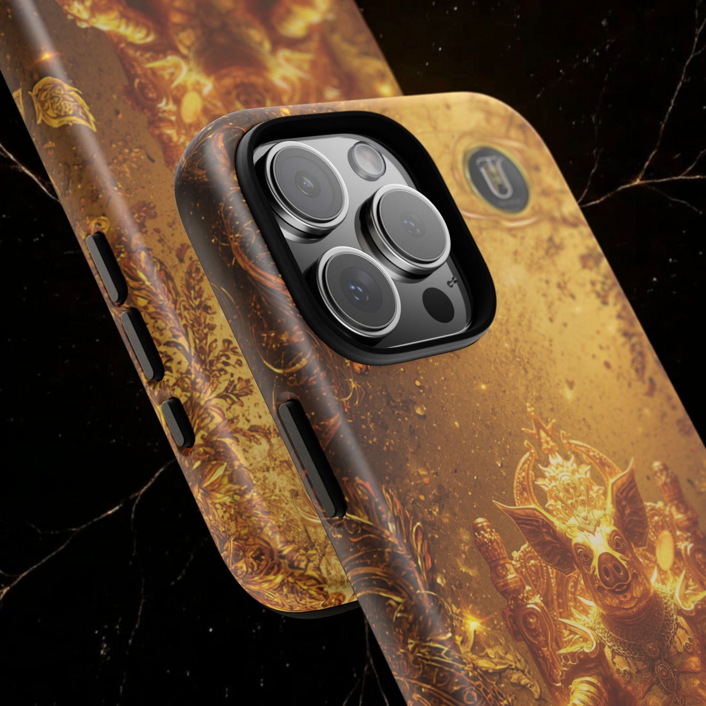 Lunar Pig Zodiac Phone Case — Fortune Totem for Wealth & Protection