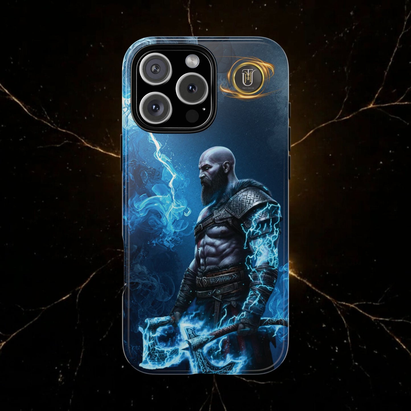 Norse Warrior Phone Case — Viking Shield & Helmet Tough Cover