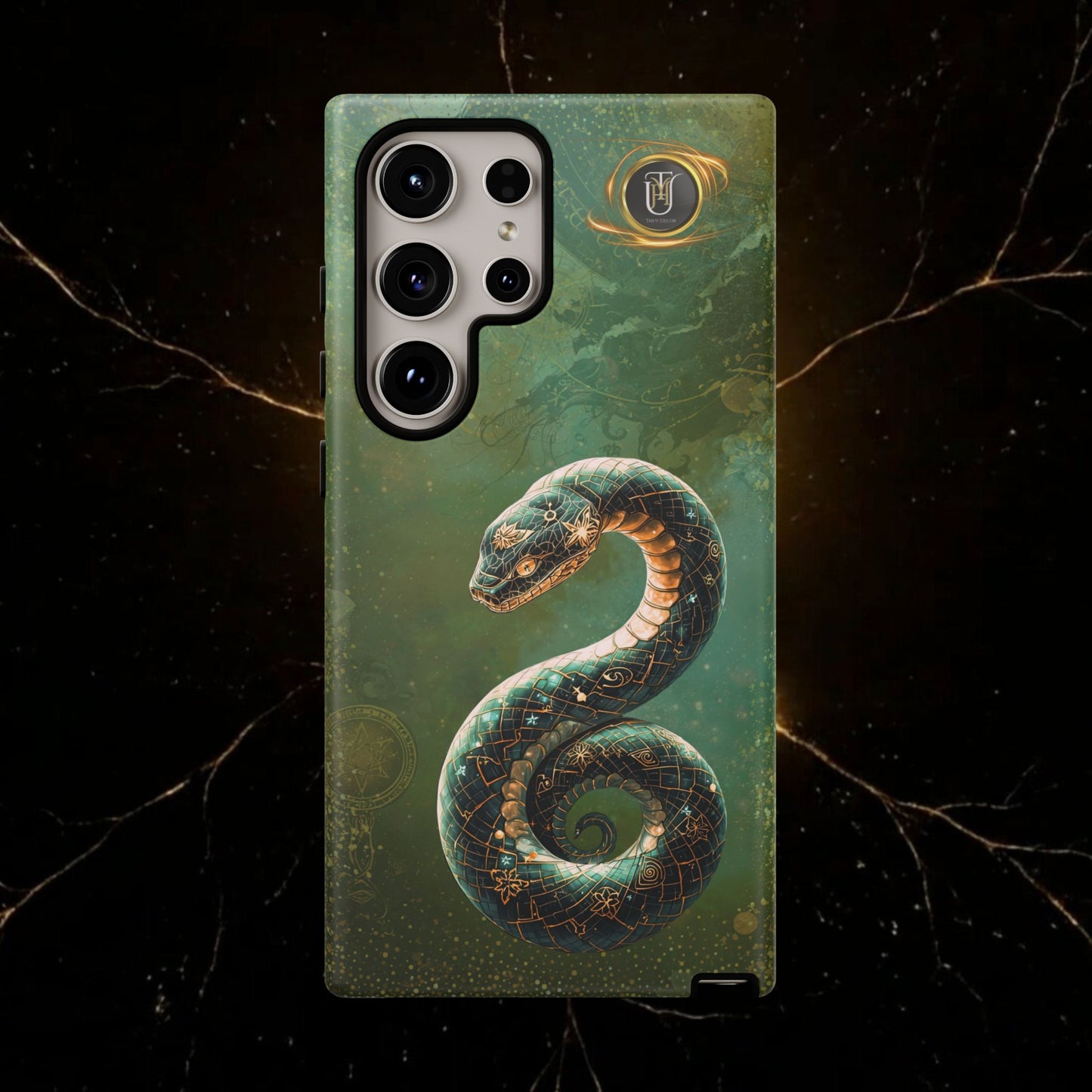 Lunar Snake Phone Case — Eternity Serpent Design