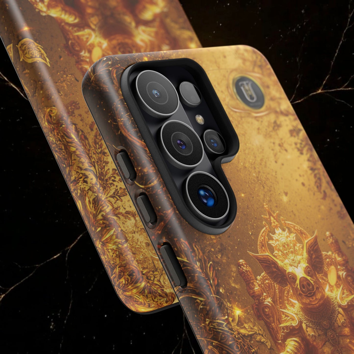 Lunar Pig Zodiac Phone Case — Fortune Totem for Wealth & Protection