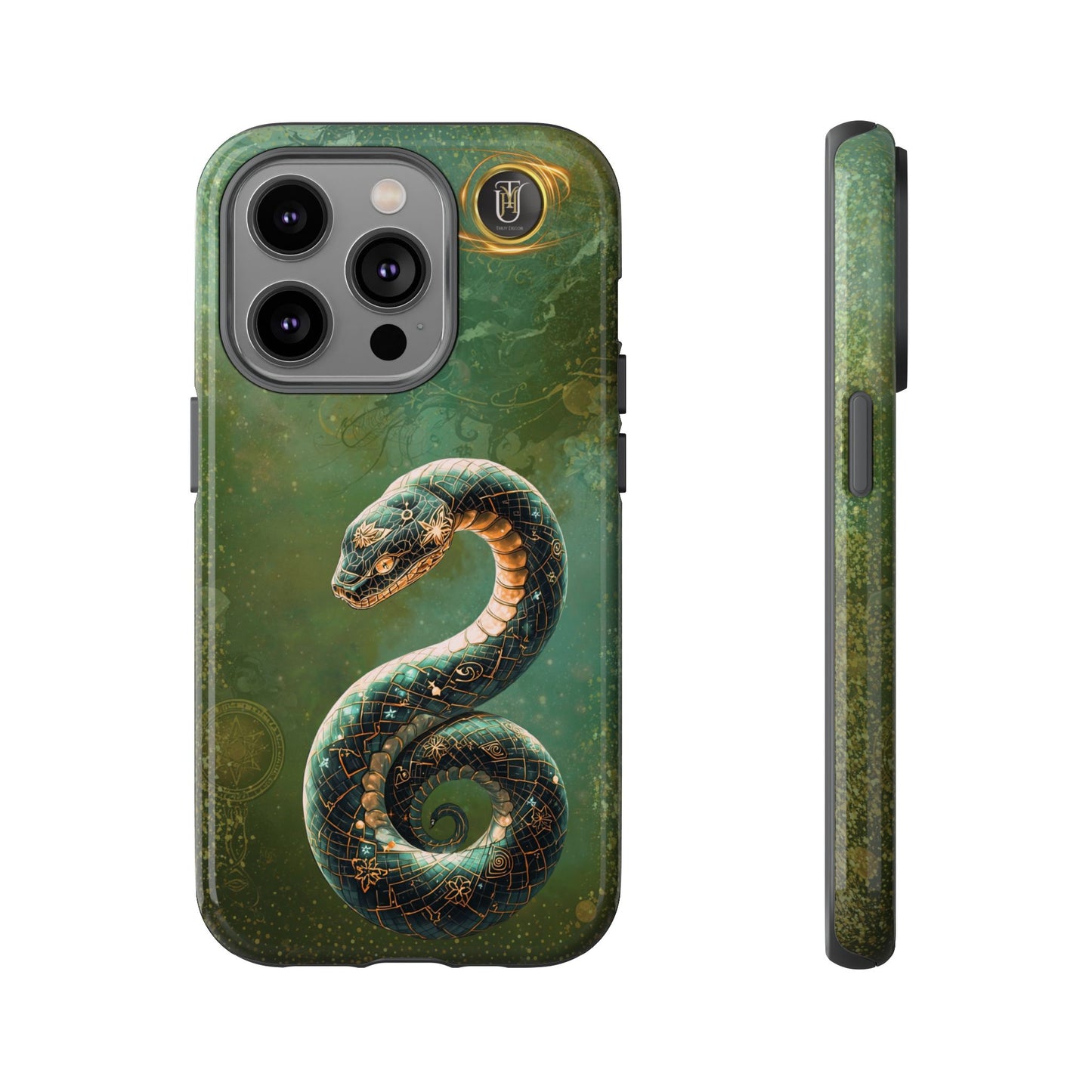 Lunar Snake Phone Case — Eternity Serpent Design