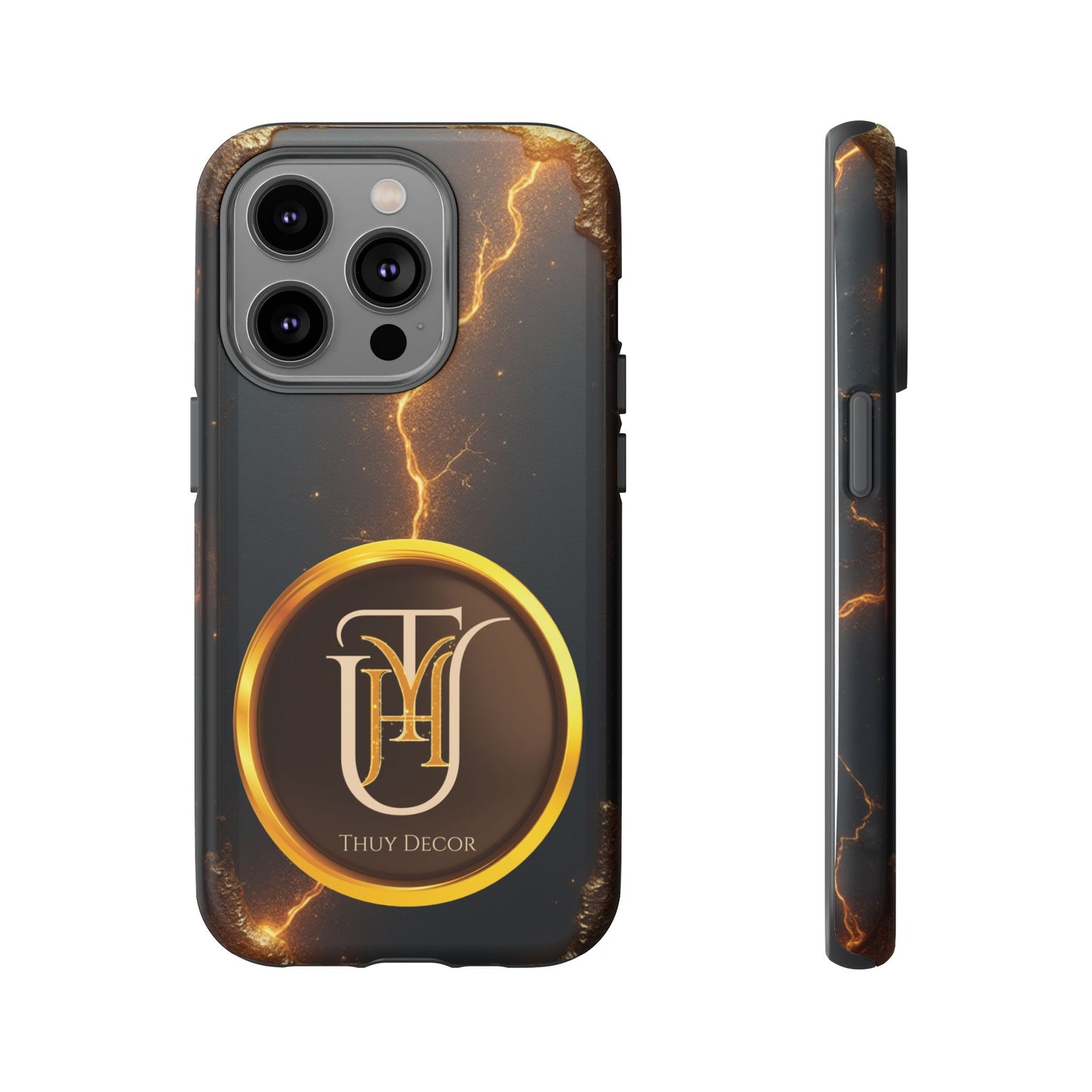 Black & Gold Luxurious Thuy Decor Brand Cover Phone Case