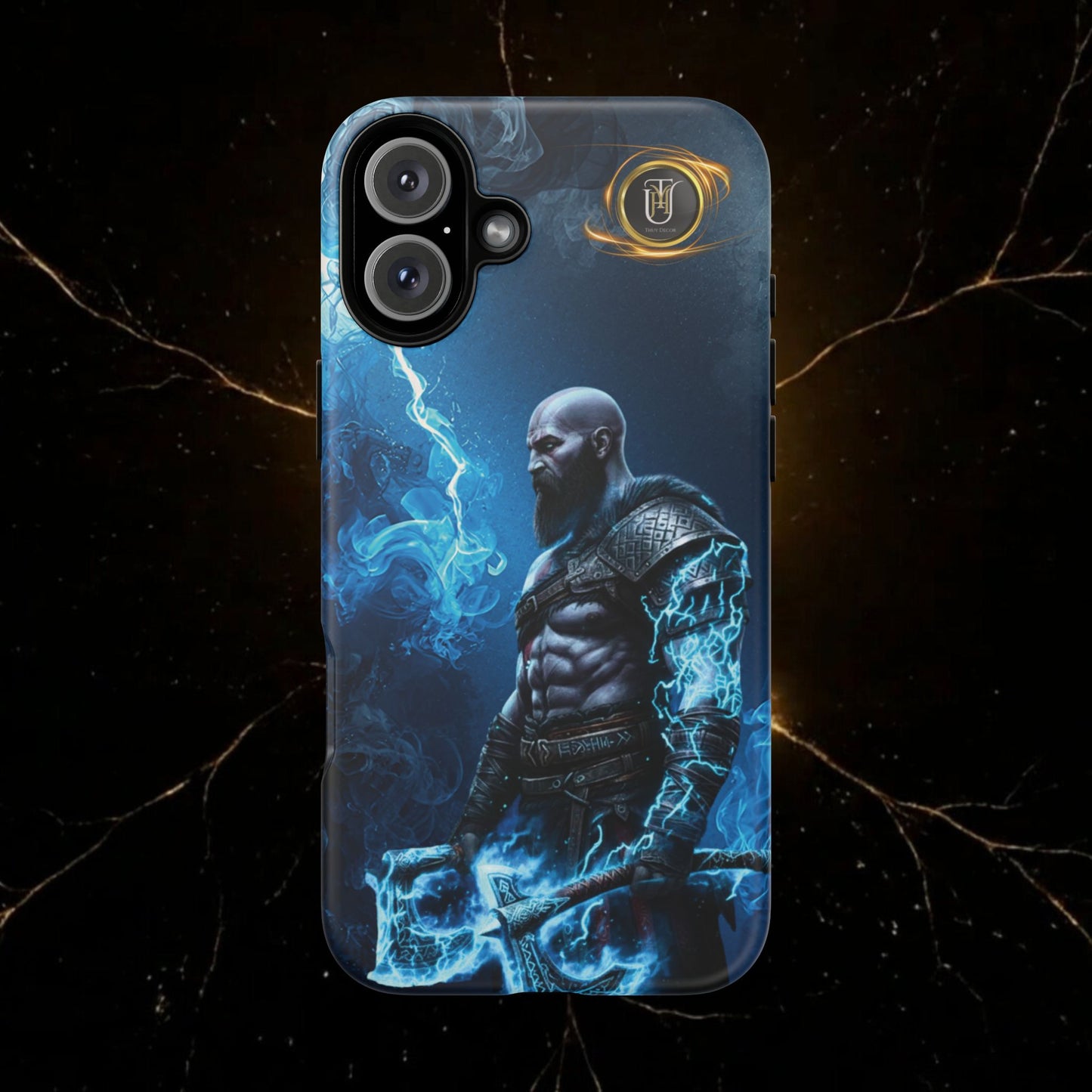 Norse Warrior Phone Case — Viking Shield & Helmet Tough Cover