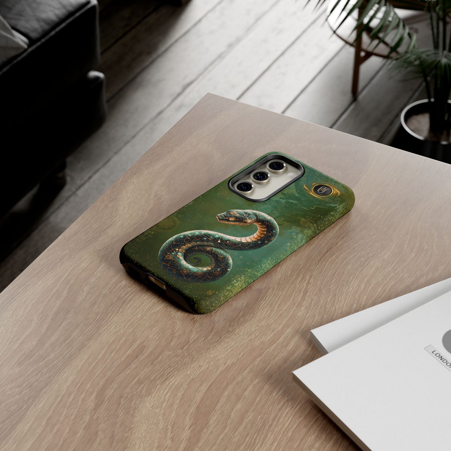 Lunar Snake Phone Case — Eternity Serpent Design
