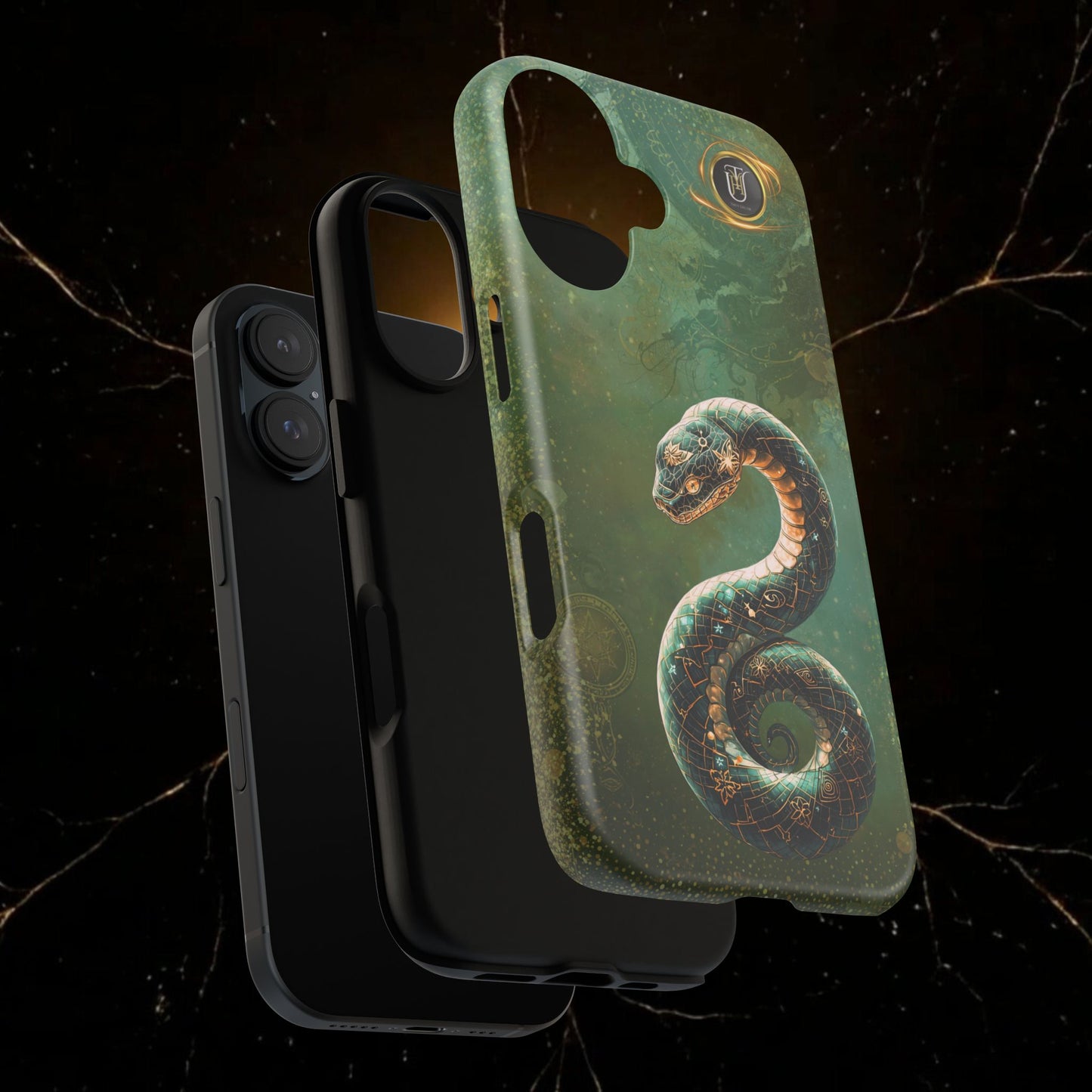 Lunar Snake Phone Case — Eternity Serpent Design