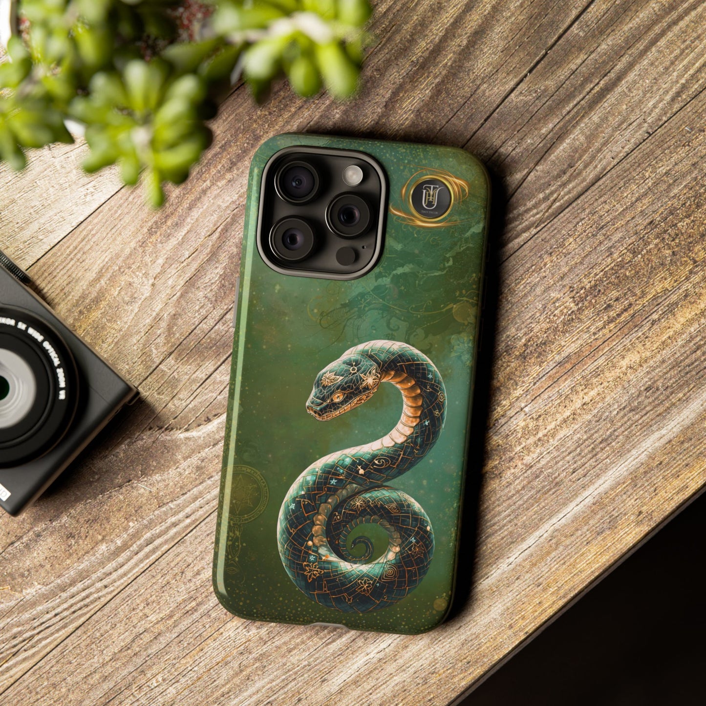Lunar Snake Phone Case — Eternity Serpent Design