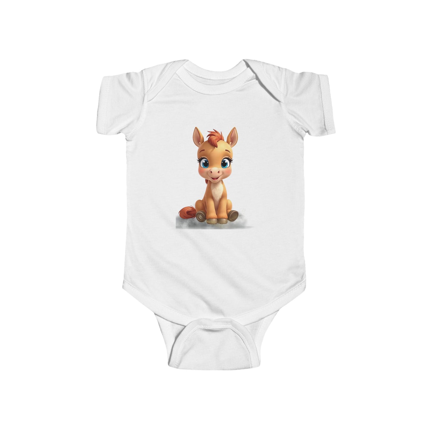 Catch Me Cute Baby Horse Infant Bodysuit