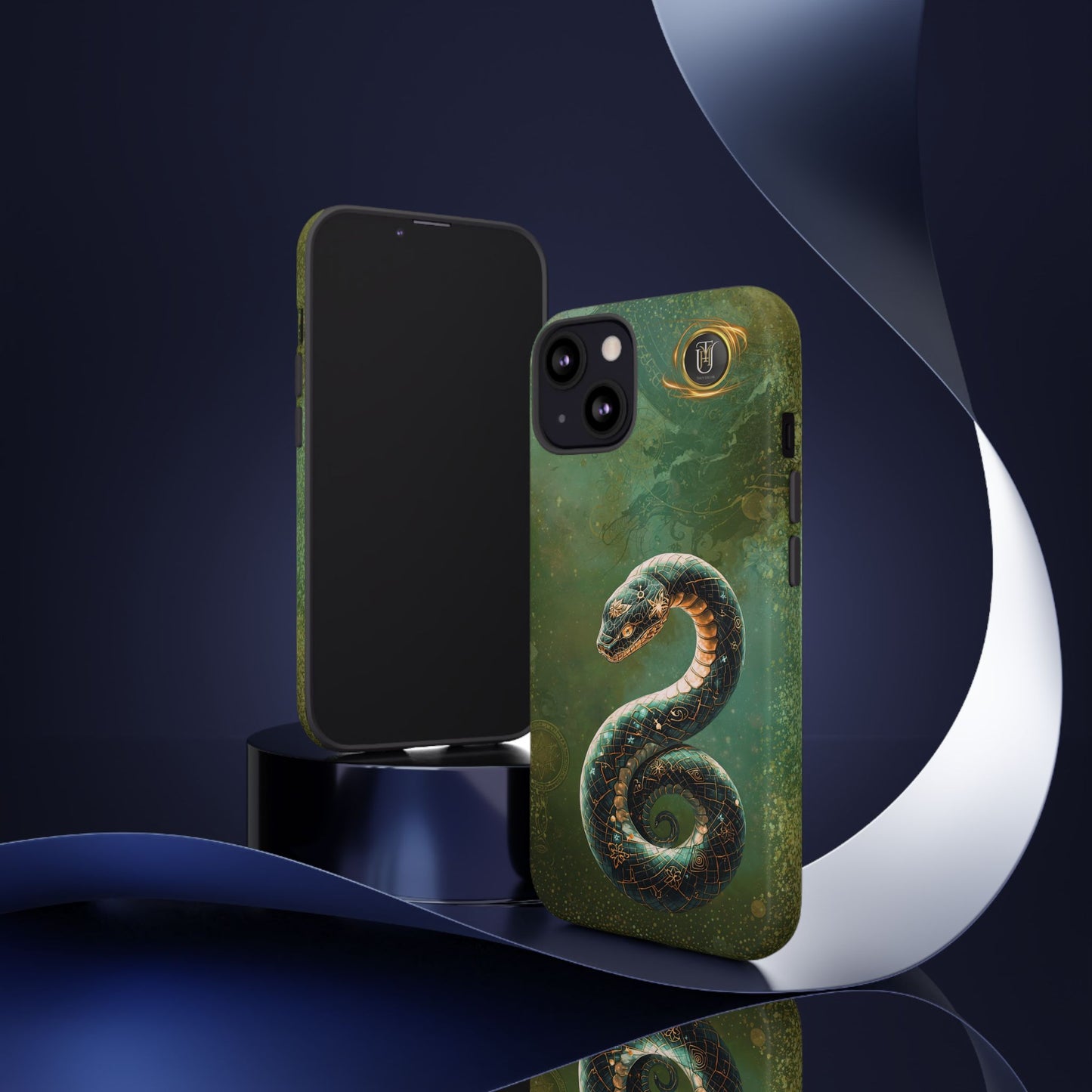 Lunar Snake Phone Case — Eternity Serpent Design