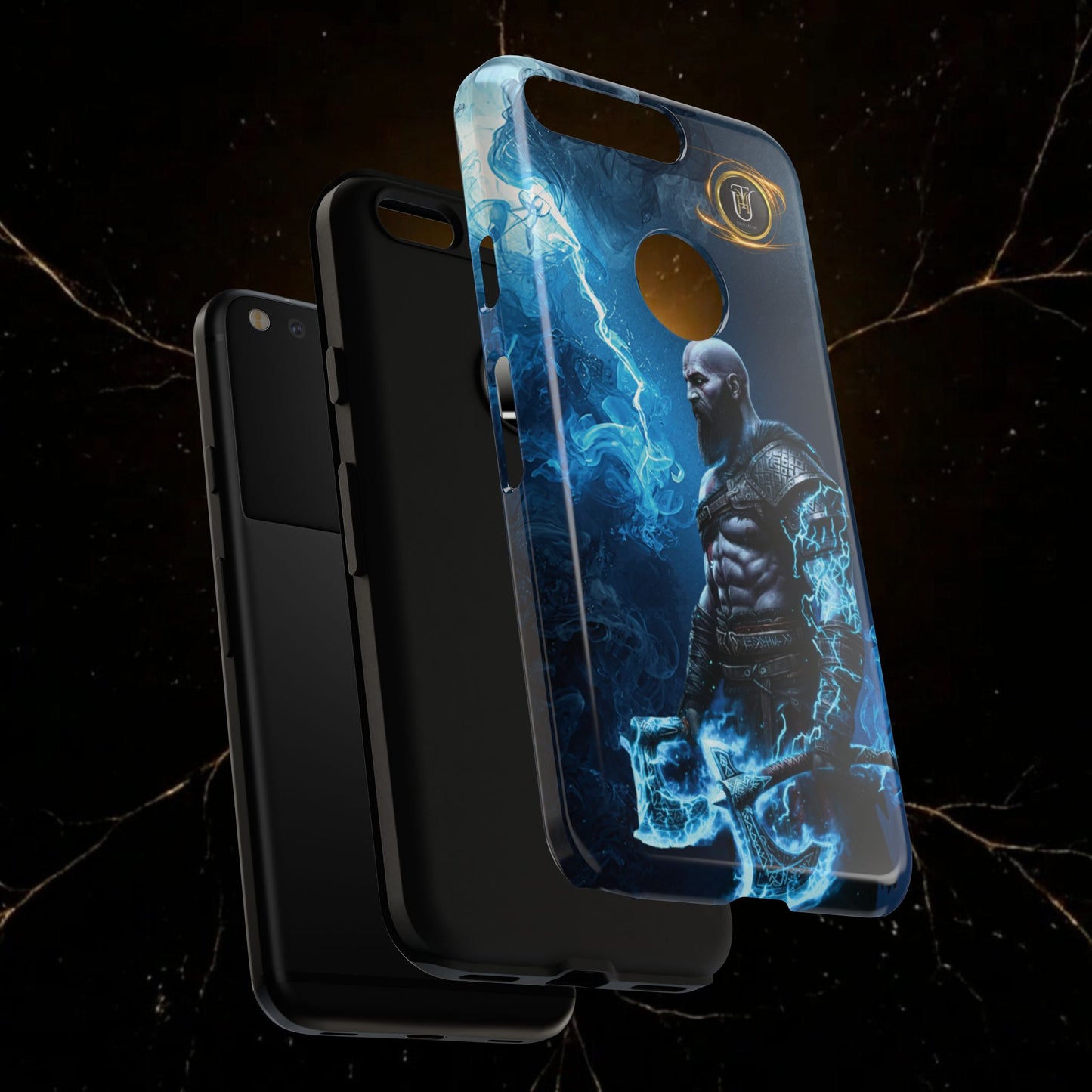 Norse Warrior Phone Case — Viking Shield & Helmet Tough Cover