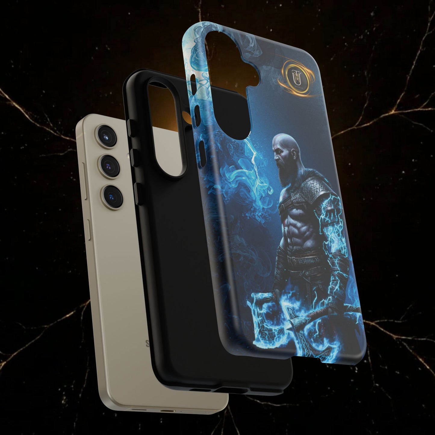 Norse Warrior Phone Case — Viking Shield & Helmet Tough Cover