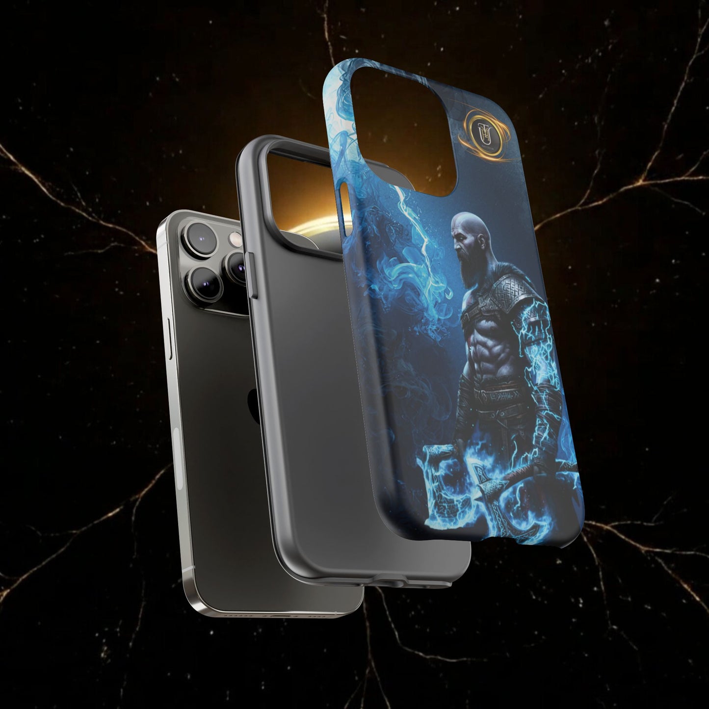 Norse Warrior Phone Case — Viking Shield & Helmet Tough Cover