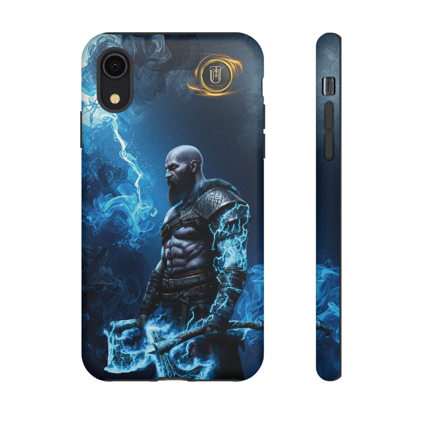 Norse Warrior Phone Case — Viking Shield & Helmet Tough Cover