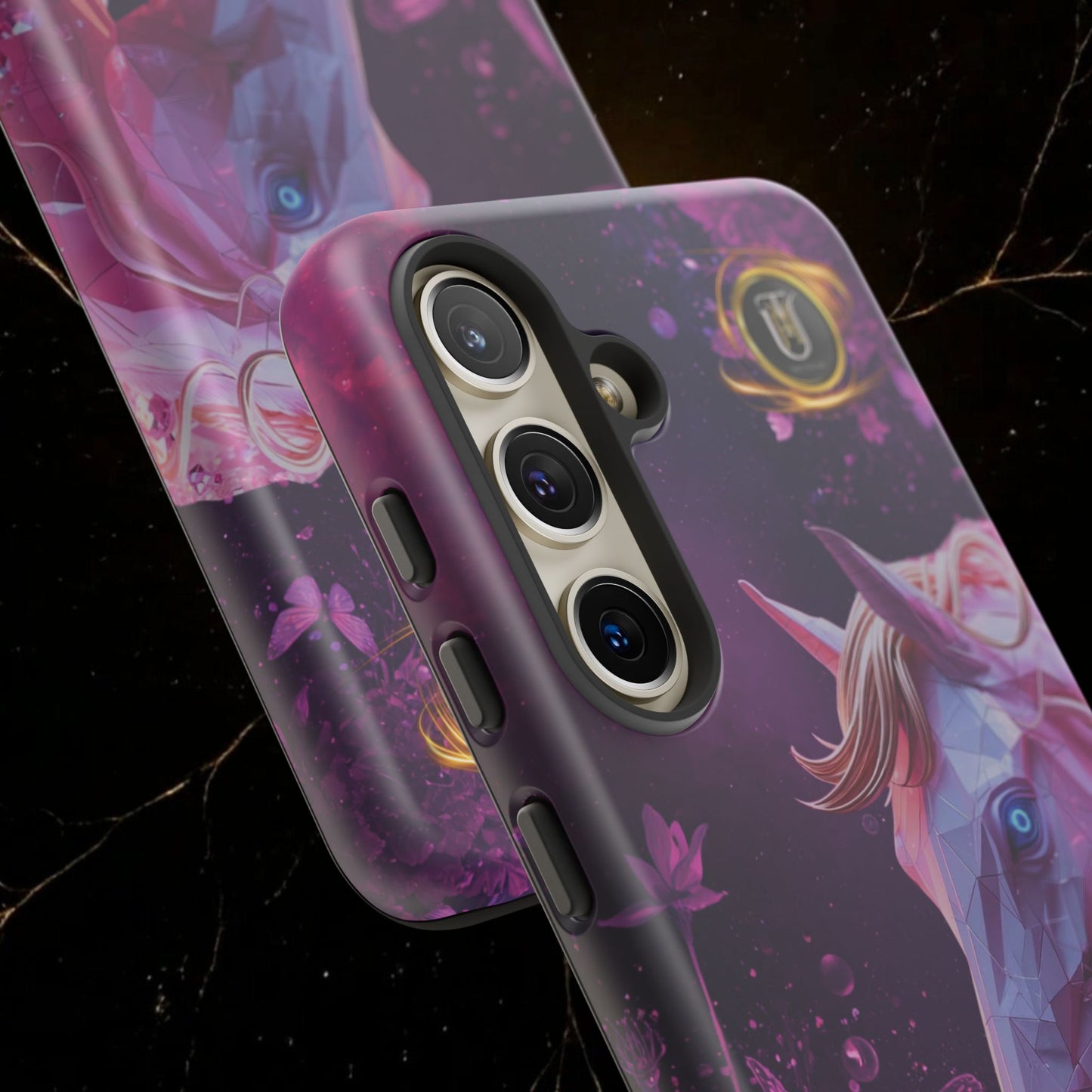 Quantum Pink Lunar Diamond Horse Tough Case — 2026 Pink Horse Phone Case