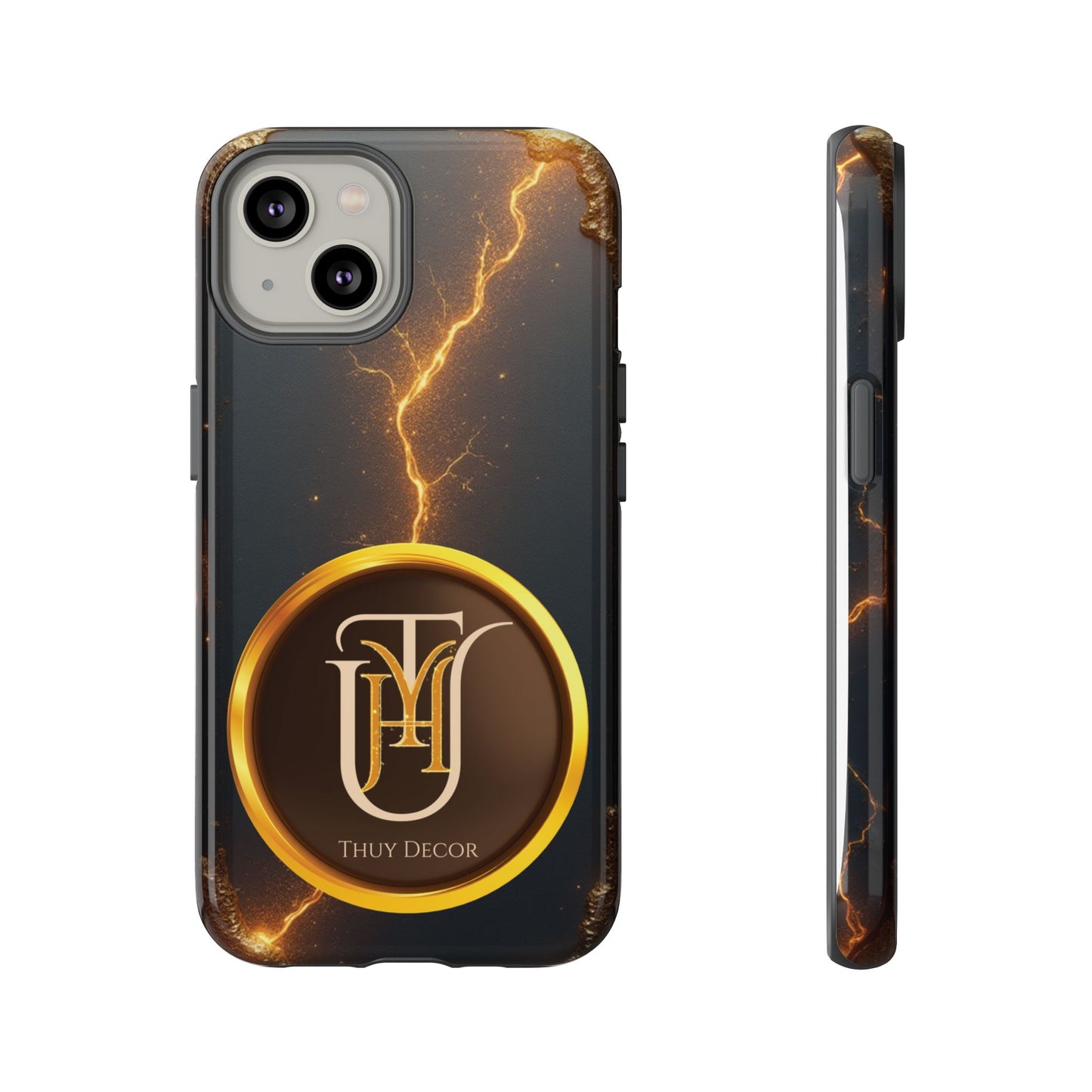 Black & Gold Luxurious Thuy Decor Brand Cover Phone Case