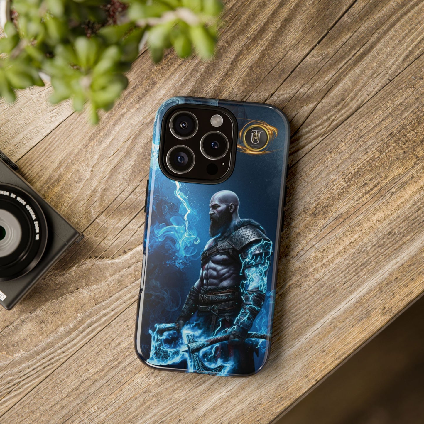 Norse Warrior Phone Case — Viking Shield & Helmet Tough Cover
