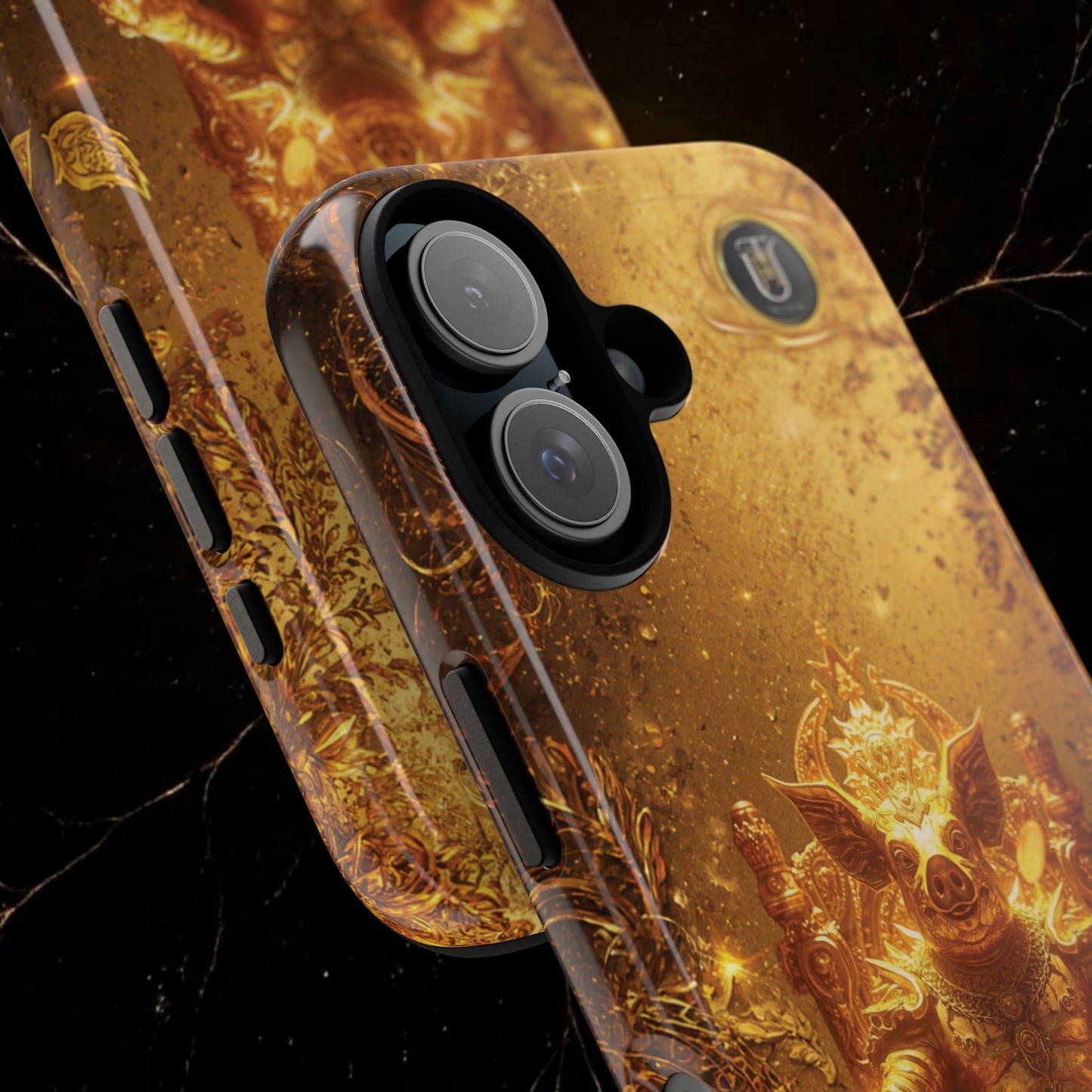 Lunar Pig Zodiac Phone Case — Fortune Totem for Wealth & Protection