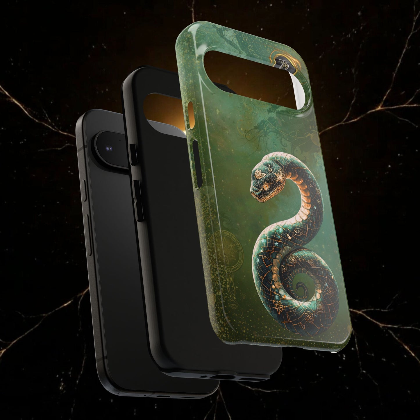 Lunar Snake Phone Case — Eternity Serpent Design
