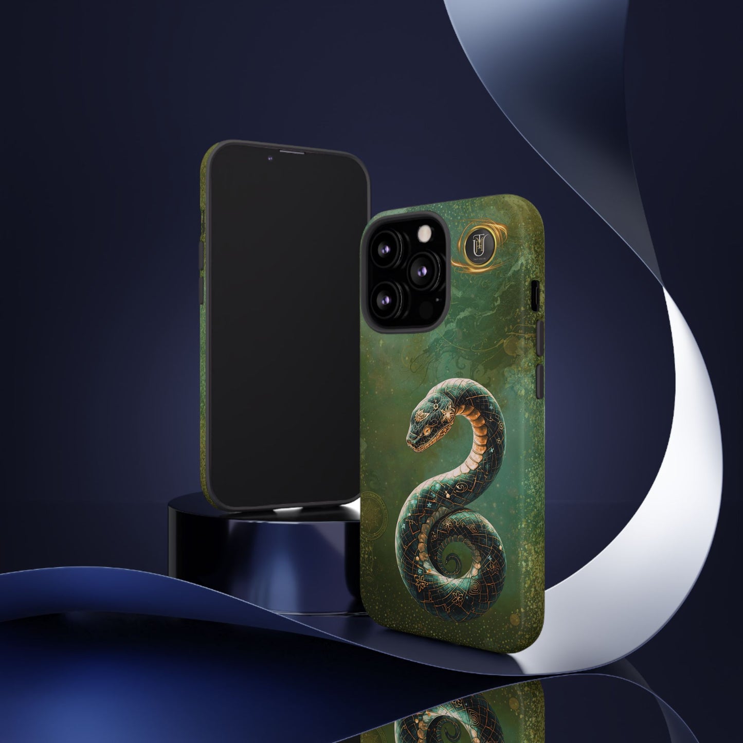 Lunar Snake Phone Case — Eternity Serpent Design