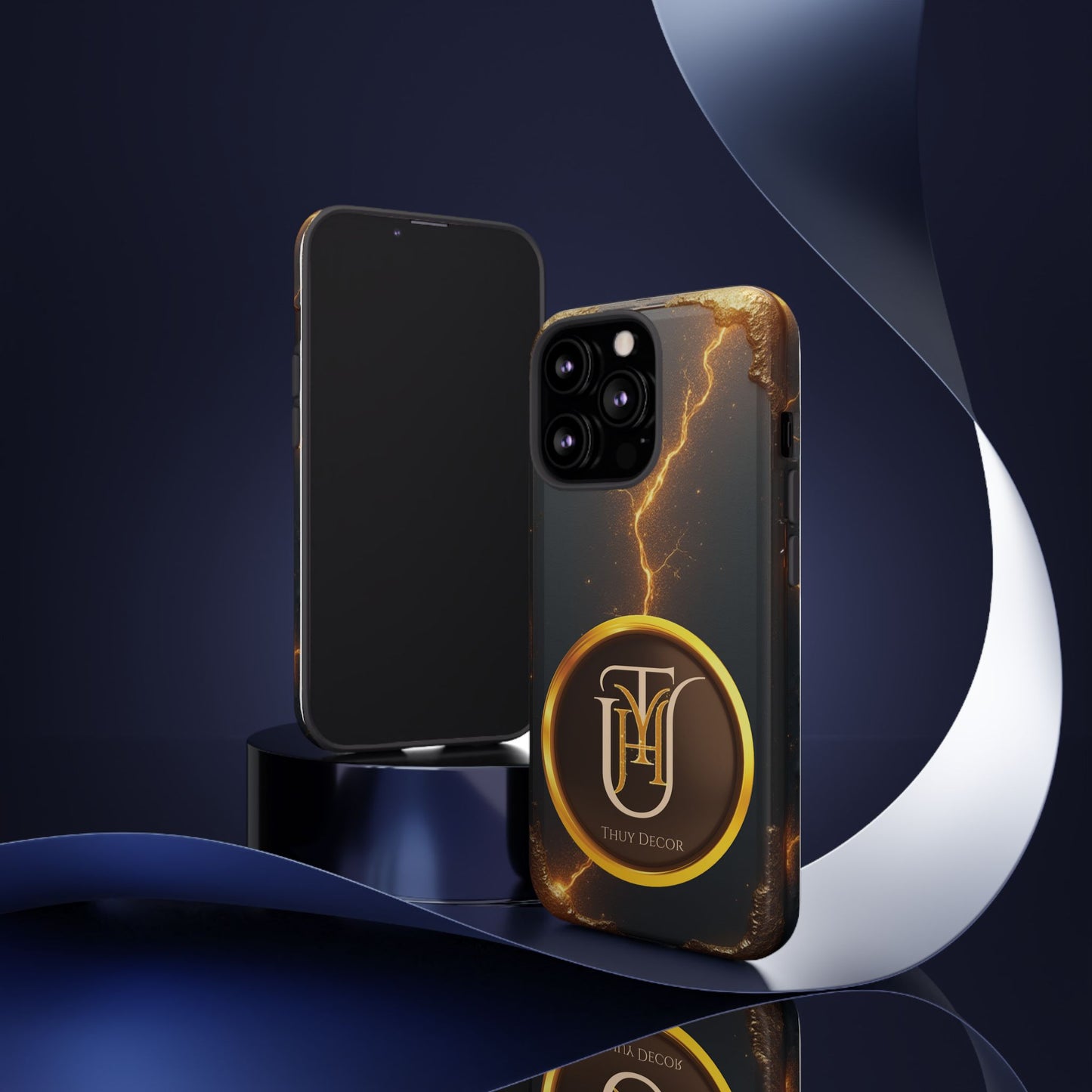 Black & Gold Luxurious Thuy Decor Brand Cover Phone Case