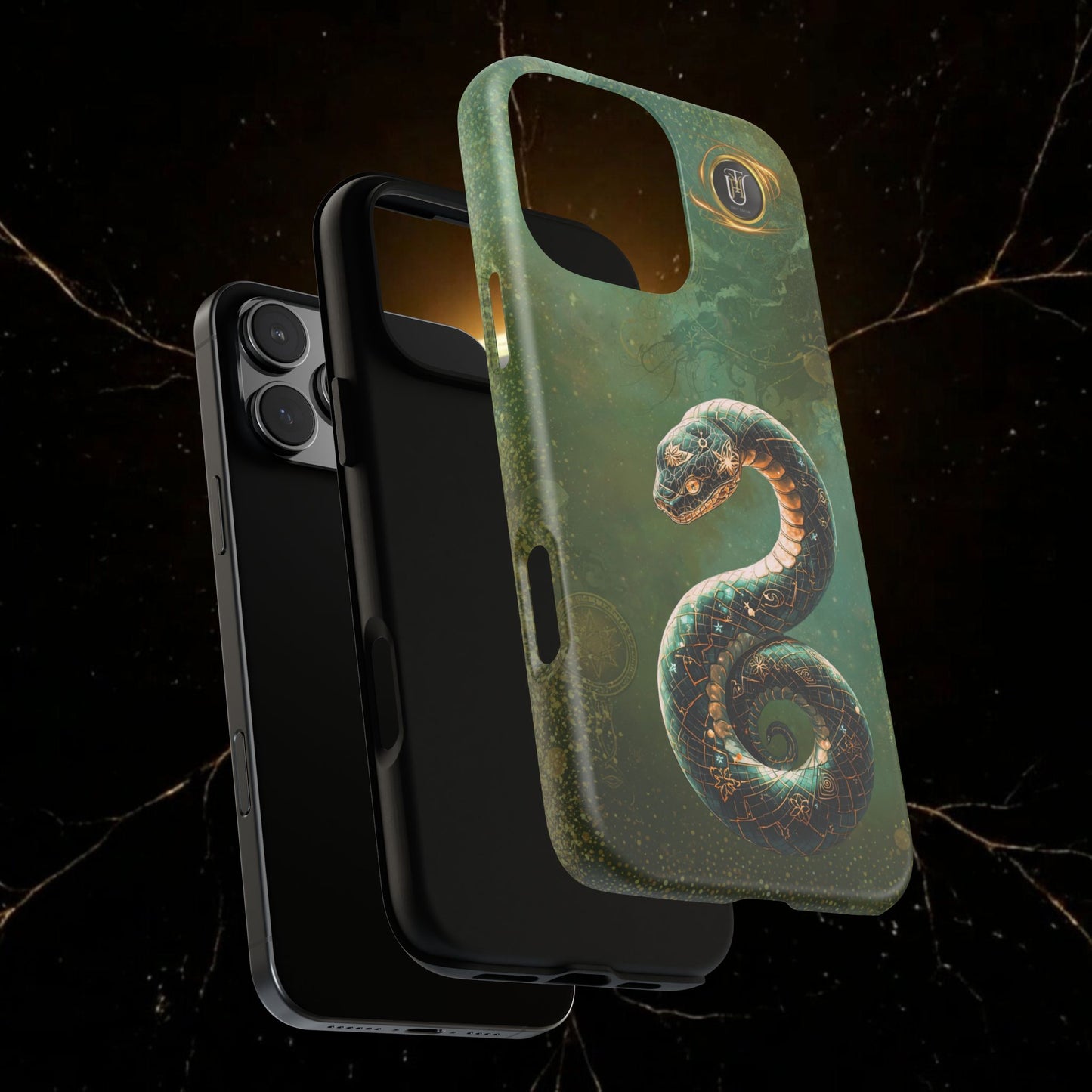 Lunar Snake Phone Case — Eternity Serpent Design