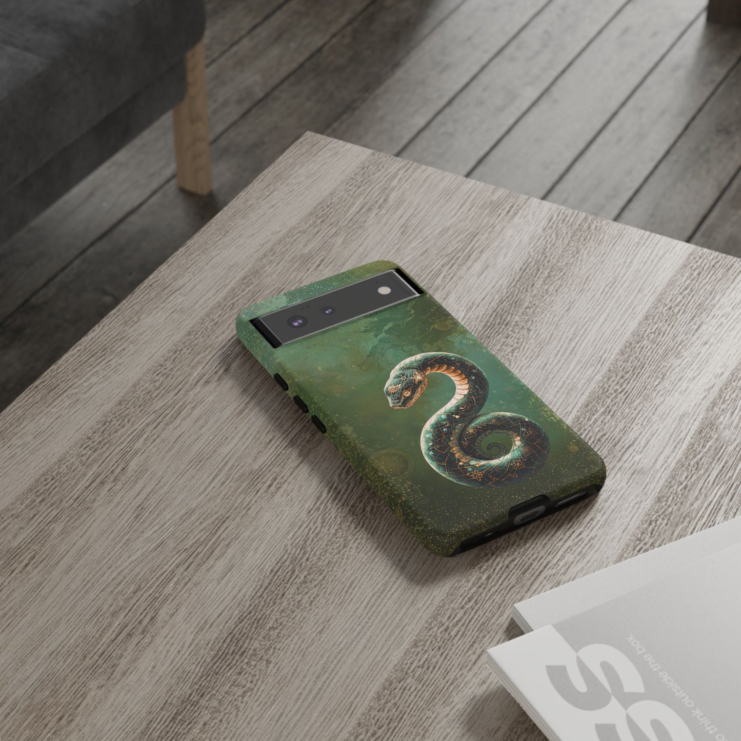 Lunar Snake Phone Case — Eternity Serpent Design