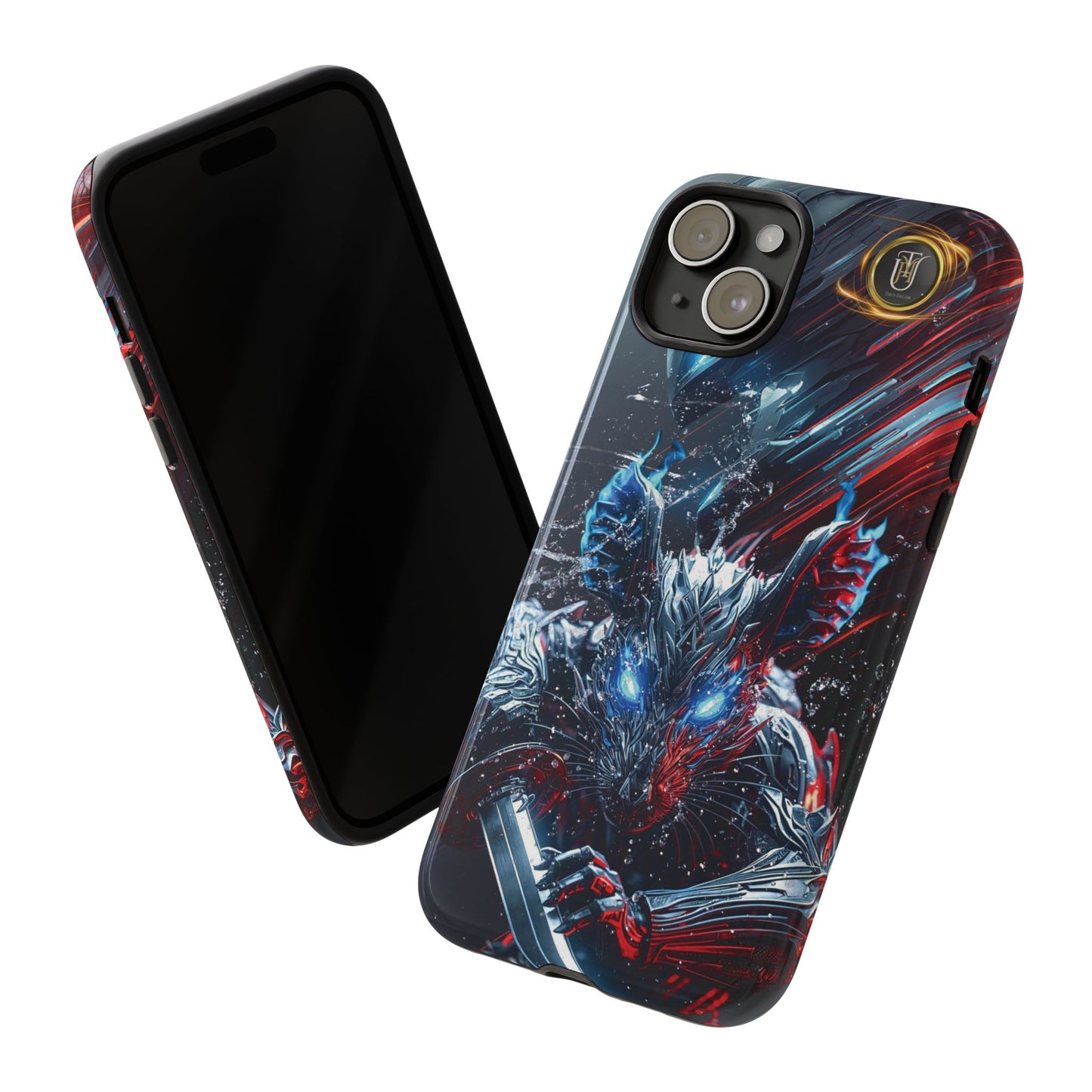 Lunar Metal Rat Samurai Phone Case — Warrior Rodent Armor Design