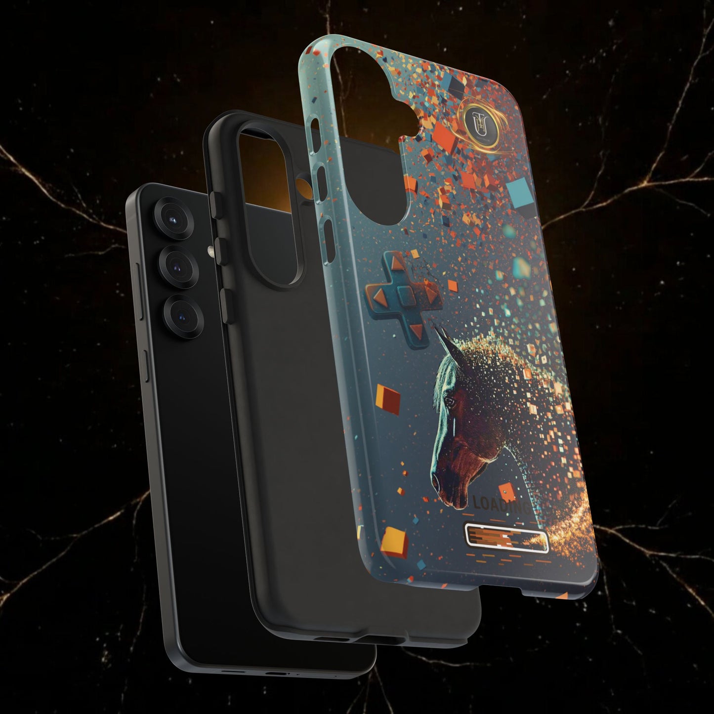 Glitched Lunar Horse Phone Case — Gamer Lucky Totem