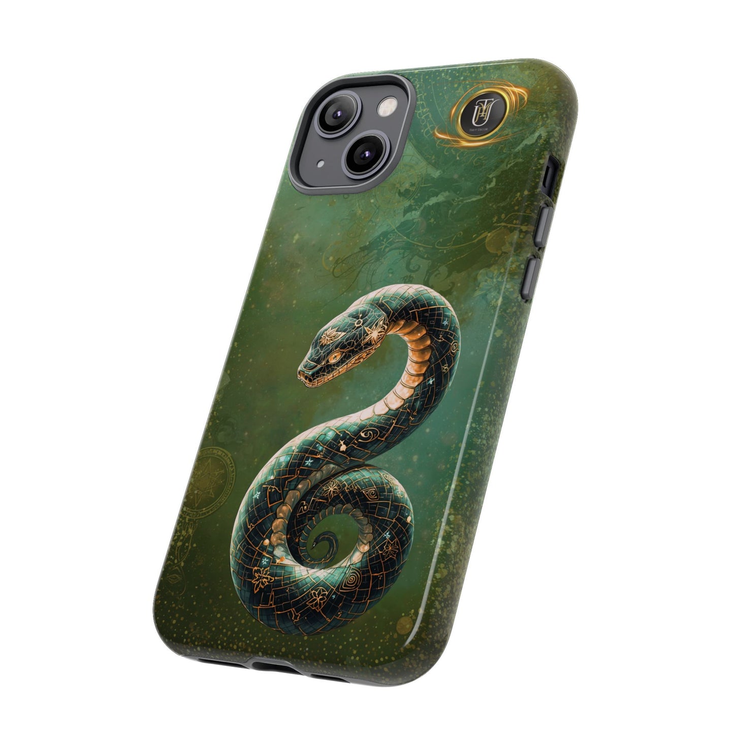 Lunar Snake Phone Case — Eternity Serpent Design
