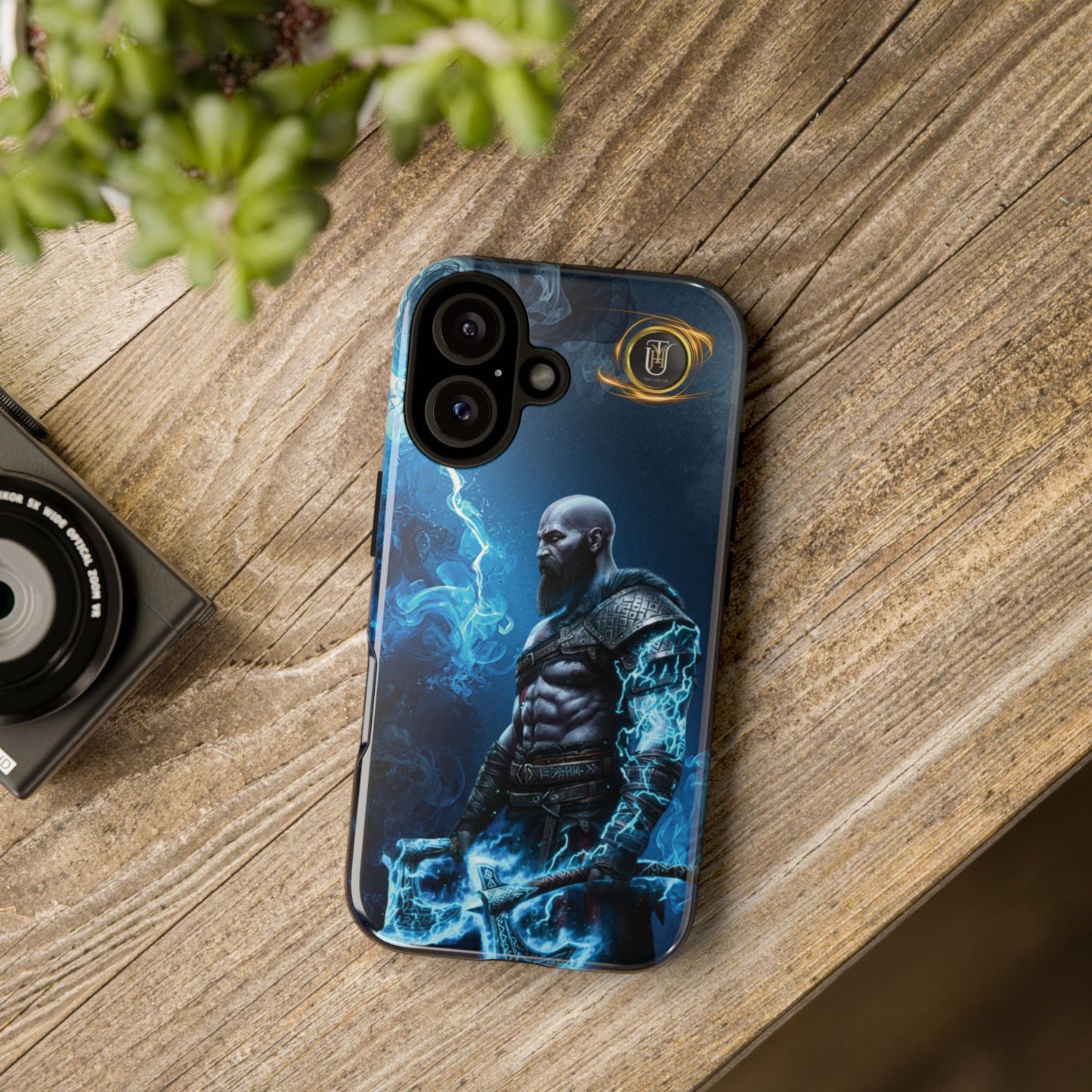 Norse Warrior Phone Case — Viking Shield & Helmet Tough Cover