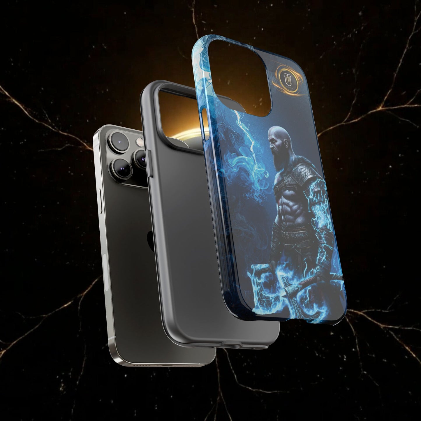 Norse Warrior Phone Case — Viking Shield & Helmet Tough Cover